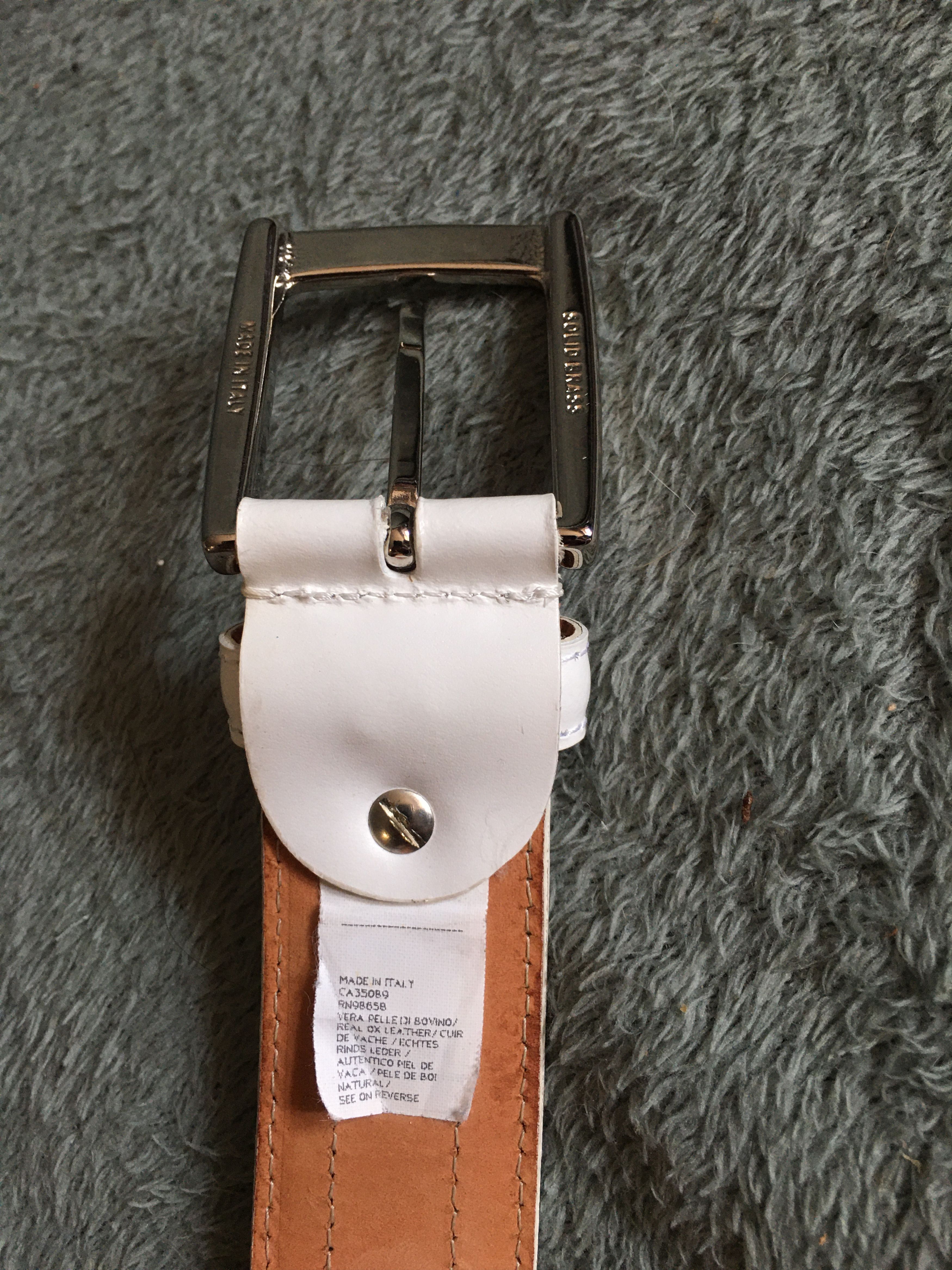Paul & Shark Paul & Shark 90 Men's Leather & Fabric Belt Flags & Sharks Size 36 - 4 Thumbnail