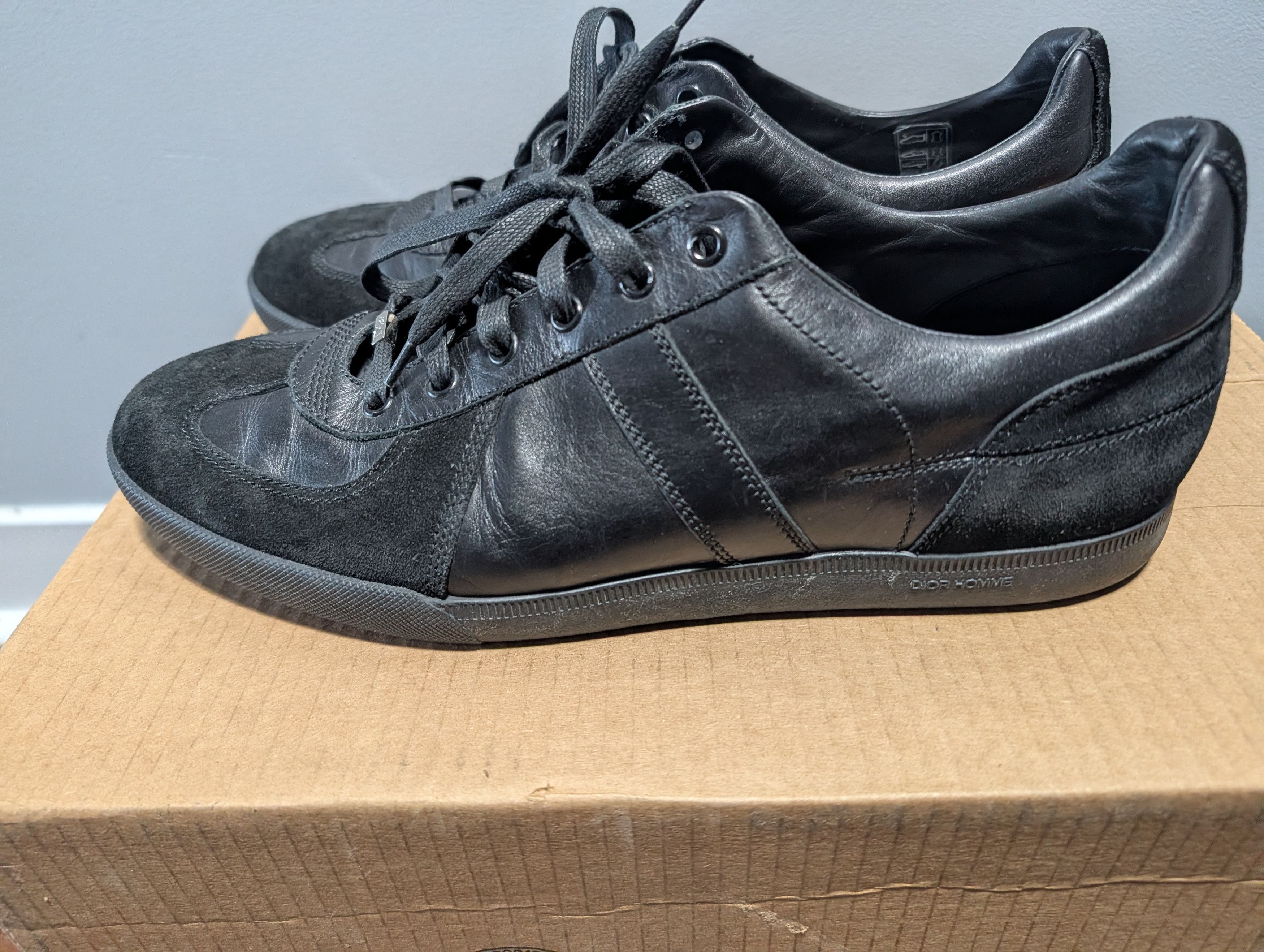 Dior Dior Homme B01 Black/White Leather Low Top Sneakers | Grailed
