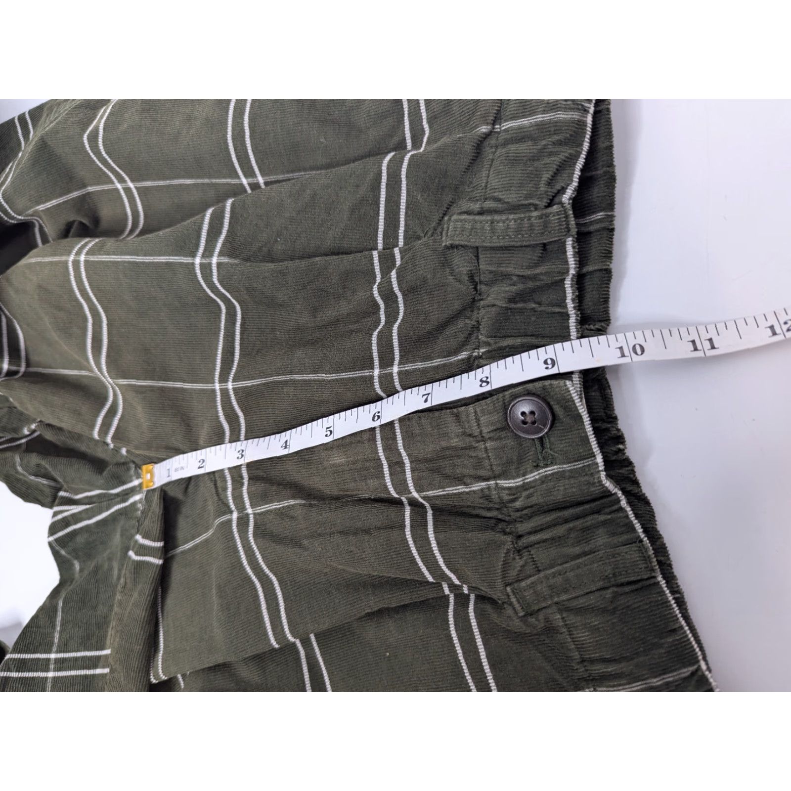 Madewell Madewell Jogger Pants Pants Corduroy Mid Rise Pull On High Rise Womens XS NC364 Green Windowpane Size 26" / US 2 / IT 38 - 6 Thumbnail