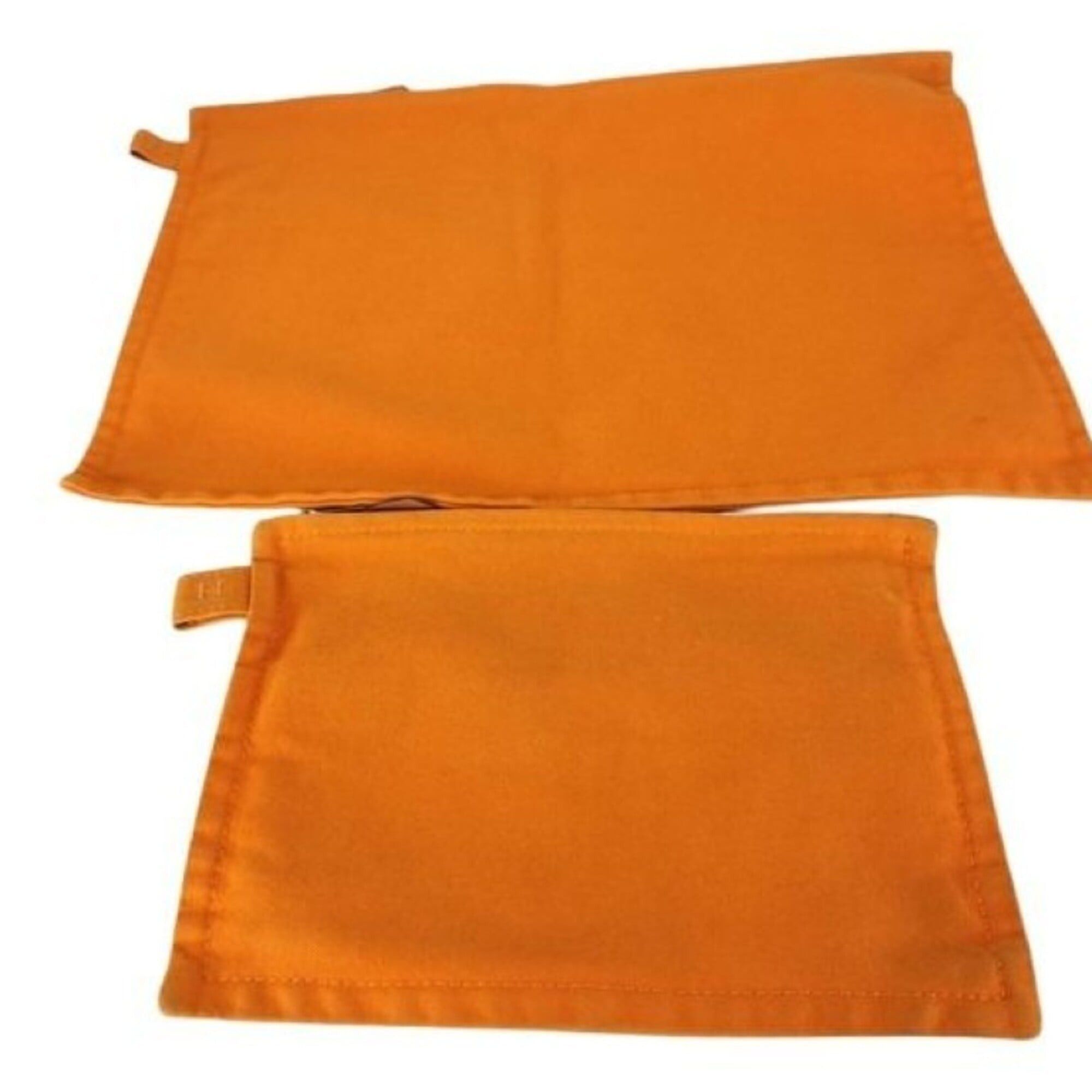 Hermes HERMES Bora Orange Canvas Pouch Bag (Unisex) Size ONE SIZE - 1 Thumbnail