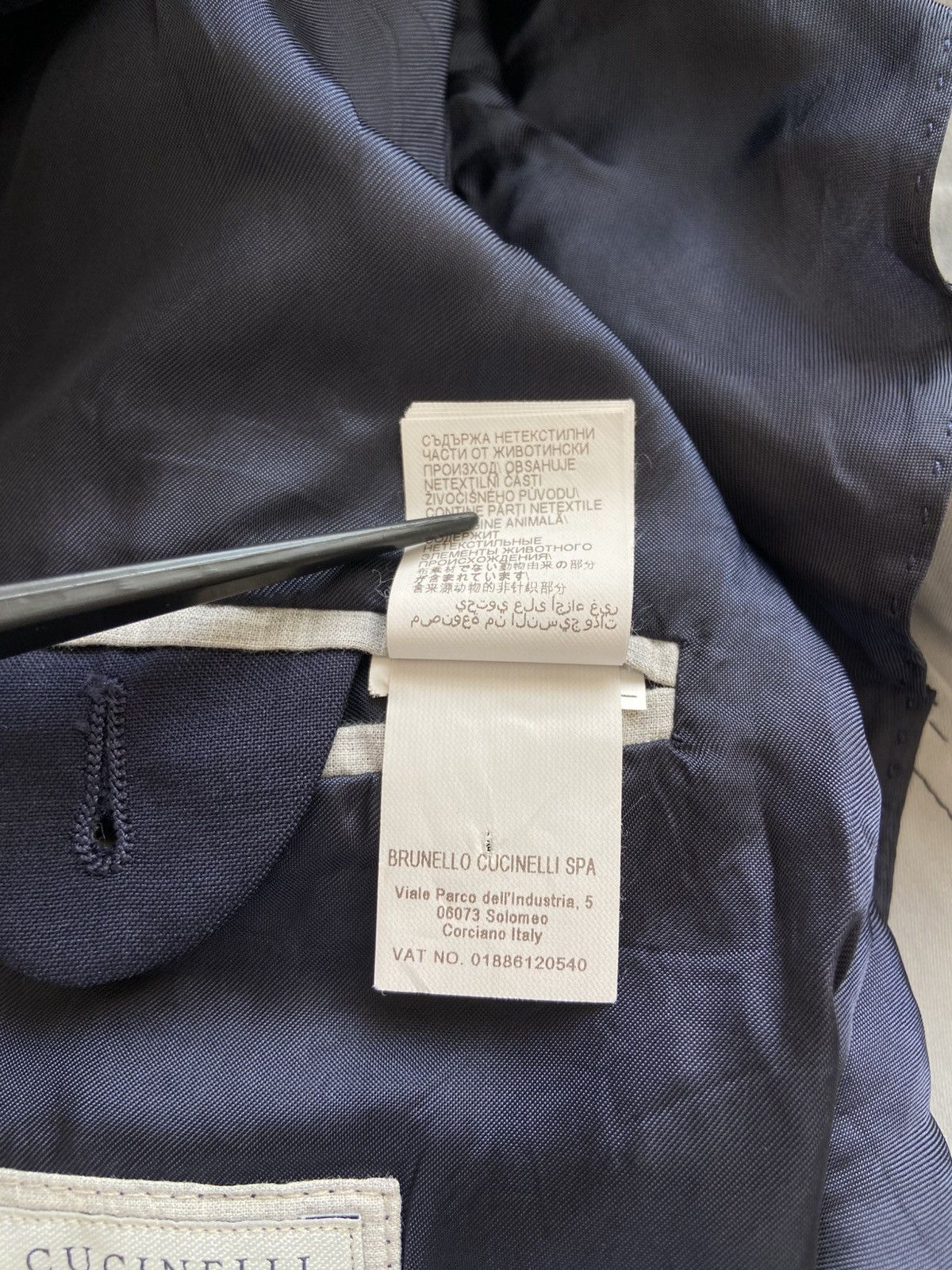 Brunello Cucinelli Brunello Cucinelli Double Breasted Blazer Size 40R - 15 Thumbnail