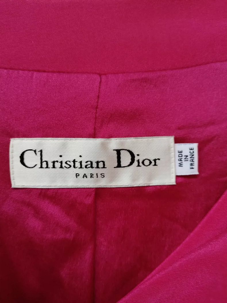 Dior Dior Rose-red silk bow short sleeves Size S / US 4 / IT 40 - 3 Thumbnail