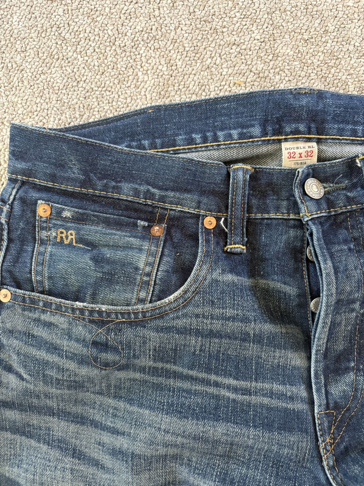 RRL Ralph Lauren Slim boot cut selvedge jeans Size US 32 / EU 48 - 8 Thumbnail