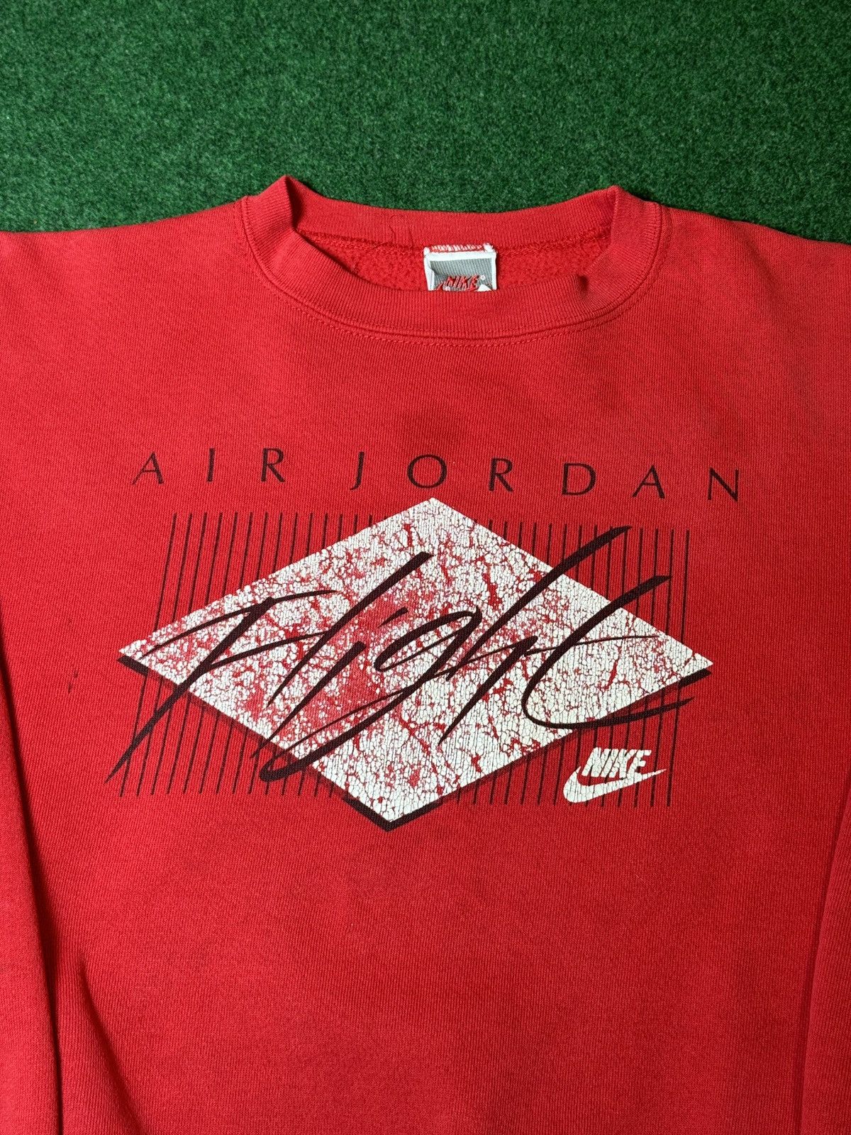 Jordan Brand × Nike × Vintage Vintage 80s Nike Air Jordan Flight OG Crewneck Sweatshirt Size US M / EU 48-50 / 2 - 2 Thumbnail