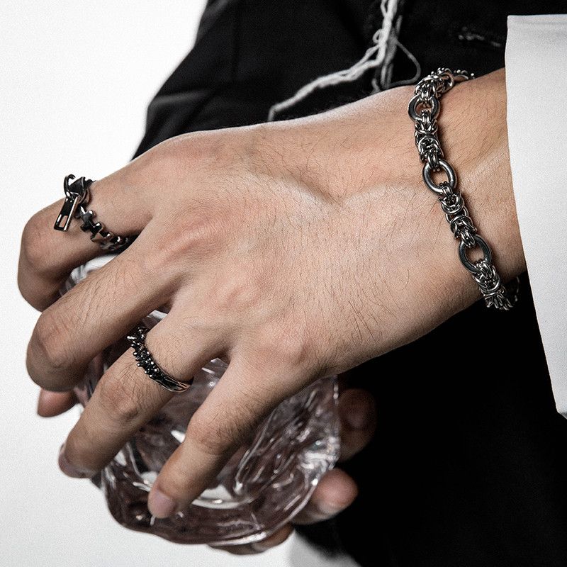Jewelry Hip-hop Bracelet Y2K Punk Chain Gotch Bracelets Chains Size ONE SIZE - 1 Preview
