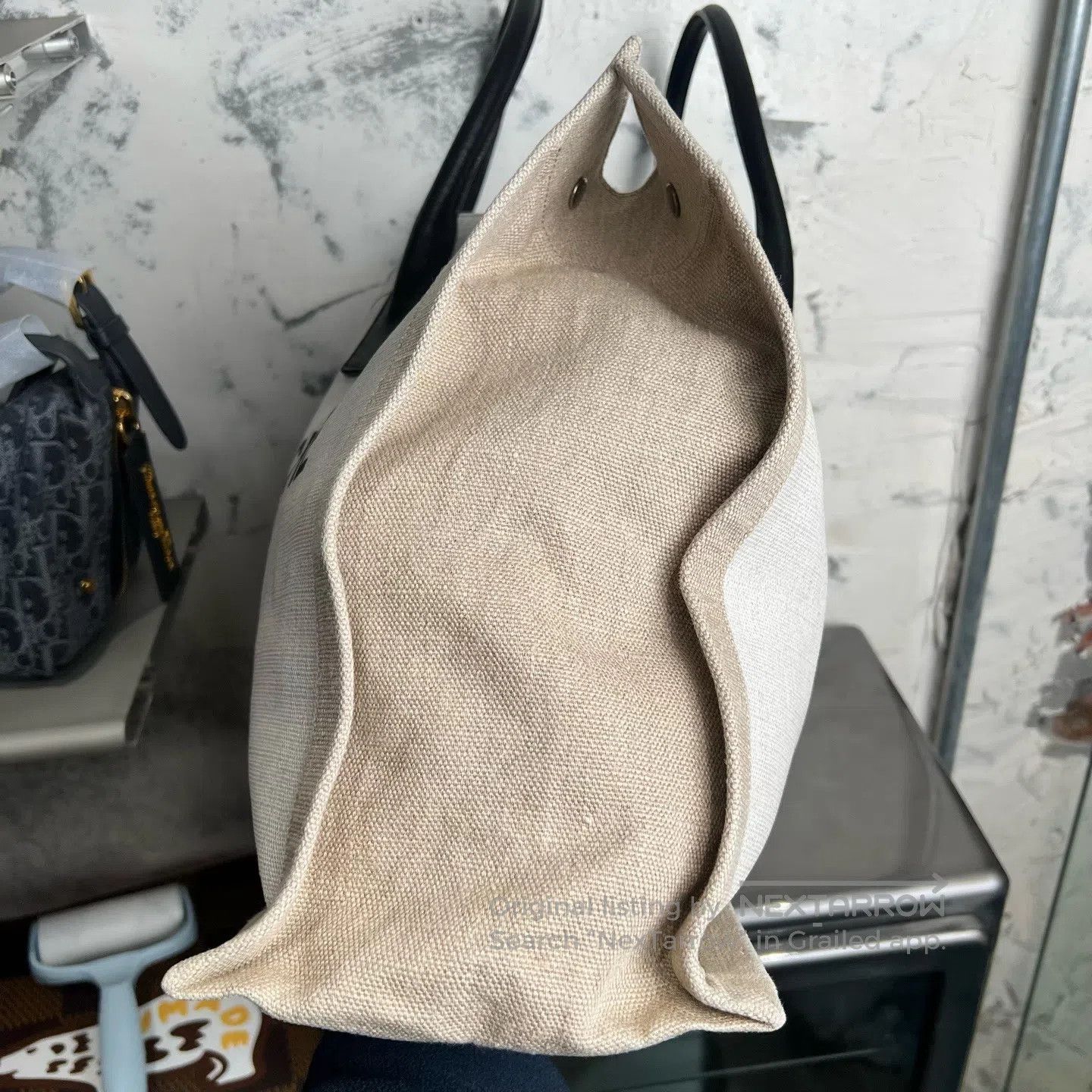 Saint Laurent Paris Saint Laurent Paris RiveGauche Letter Logo Canvas handbag Size ONE SIZE - 4 Thumbnail