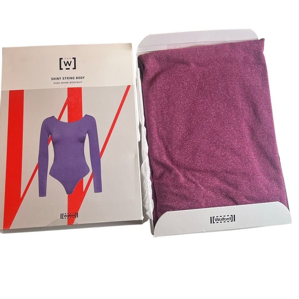 Wolford NWT Wolford Shiny Body Mineral Red/Pink Size L Size L / US 10 / IT 46 - 1 Thumbnail
