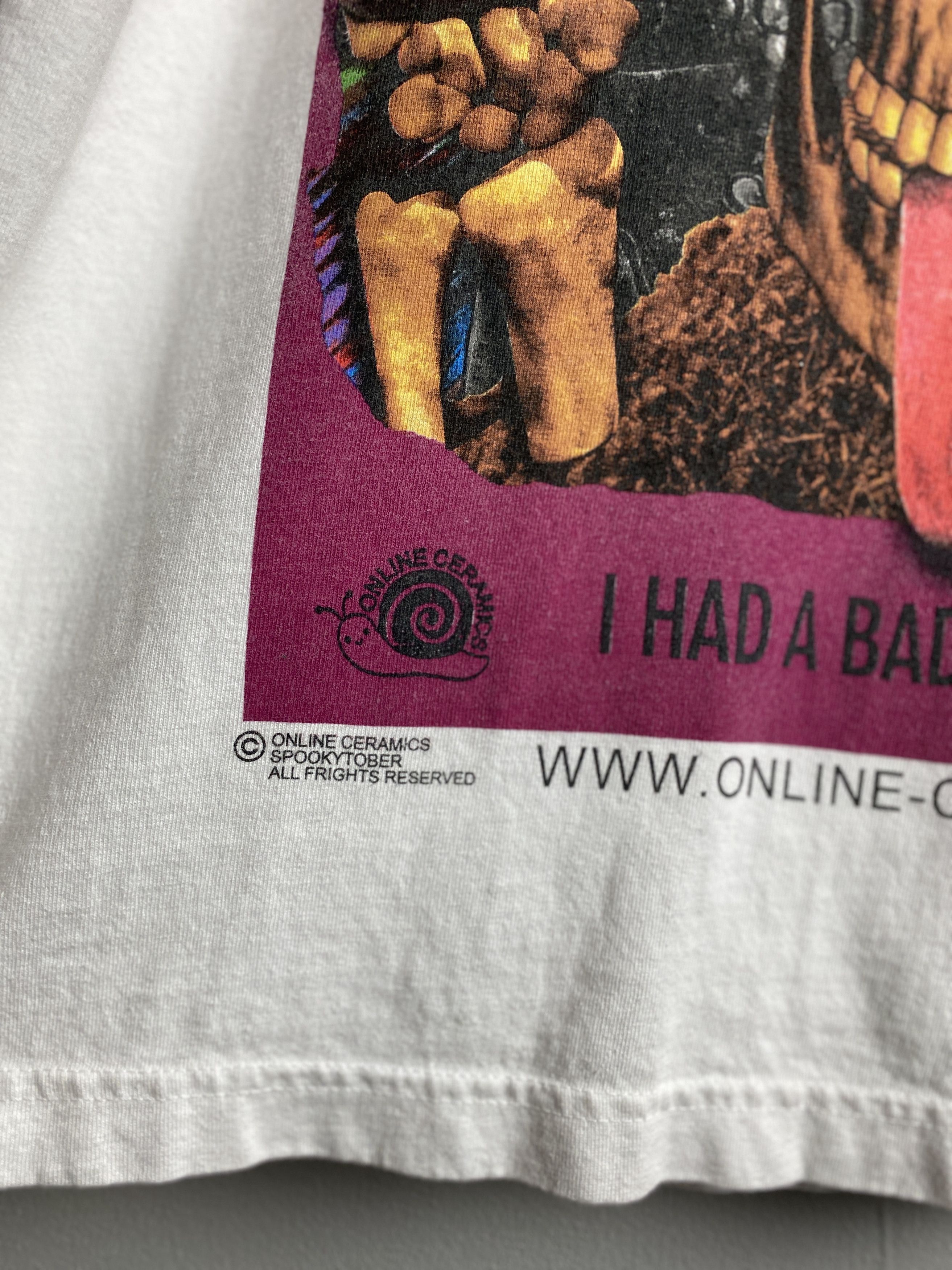 Online Ceramics Online Ceramics Spookytober Goosebumps trip t-shirt tee Size US M / EU 48-50 / 2 - 4 Thumbnail
