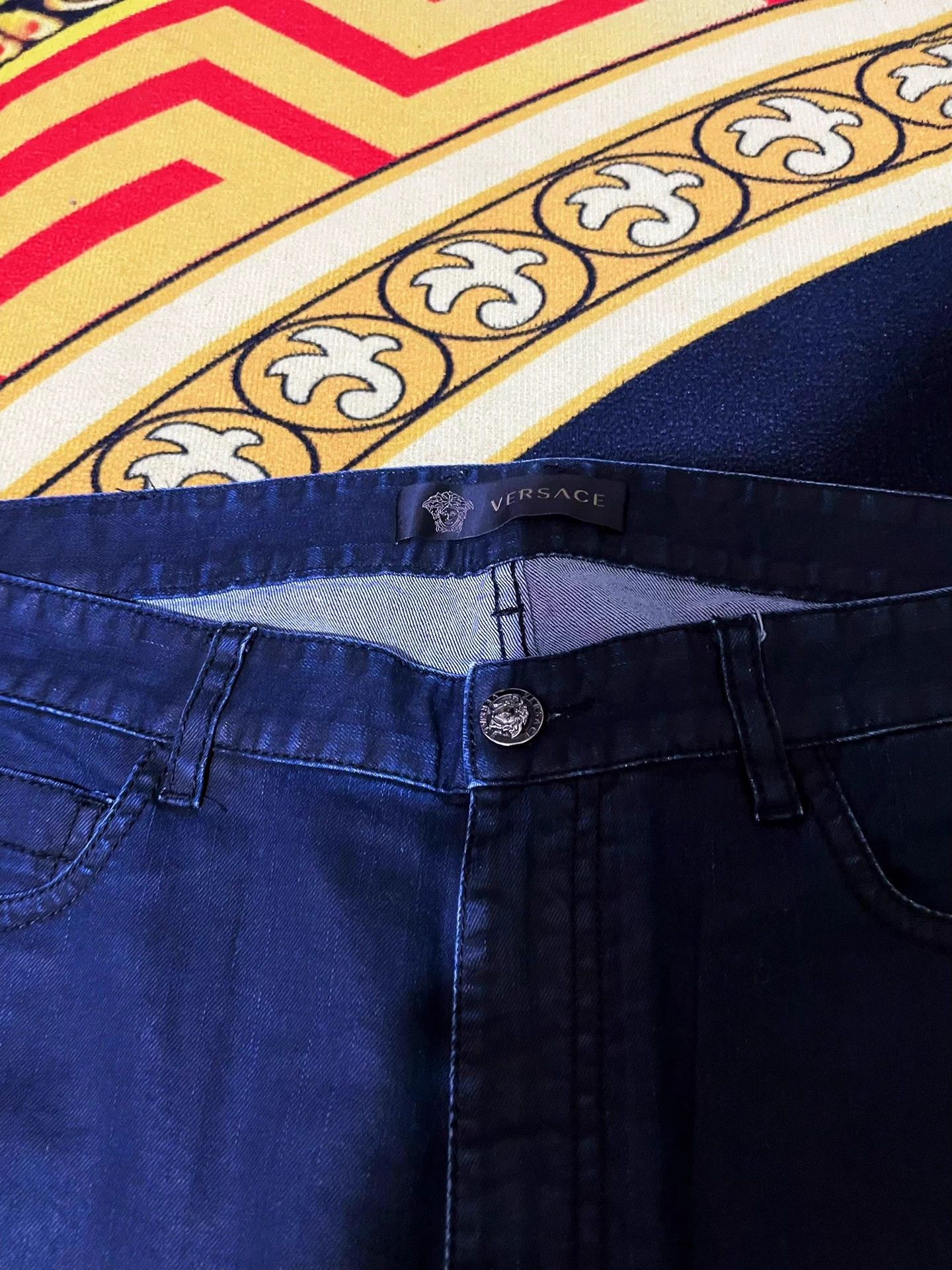 Versace Versace Main Line Men's Denim Pants 34 Size US 34 / EU 50 - 3 Thumbnail