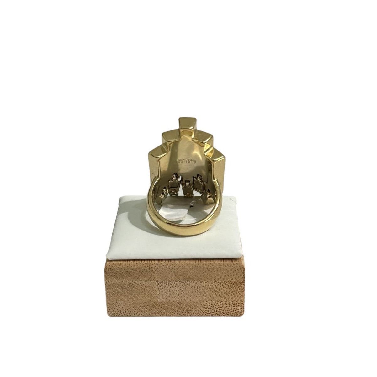 Swarovski Swarovski Atelier Fluid Azzurro Ring Golden Size 7/55 Size ONE SIZE - 4 Thumbnail
