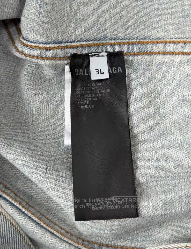 Balenciaga Balenciaga Iron tower embroidery denim jacket Size XS / US 0-2 / IT 36-38 - 5 Thumbnail