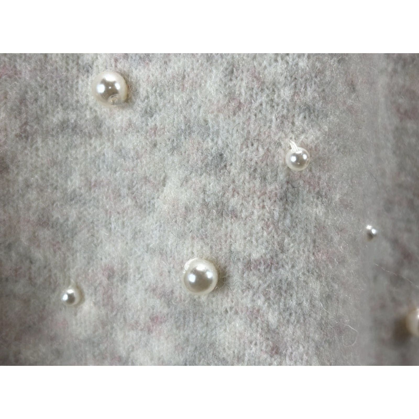 Loft LOFT Women’s Plus Size 24/26 Cream Soft Pearl Studded Sweater Soft Size 4XL / US 24-26 - 6 Thumbnail