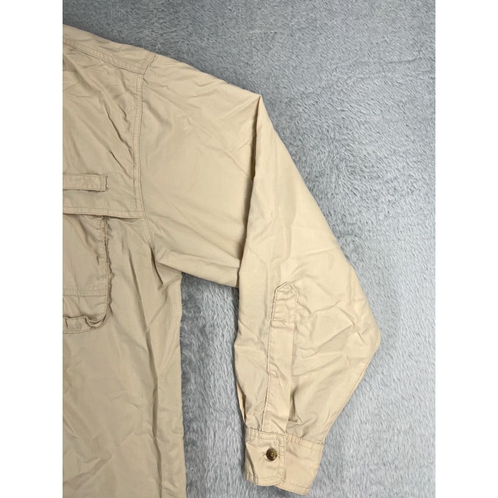 Eddie Bauer Eddie Bauer Shirt Men Large Beige Sportswear Fishing Button Angler Vented Size US L / EU 52-54 / 3 - 2 Thumbnail