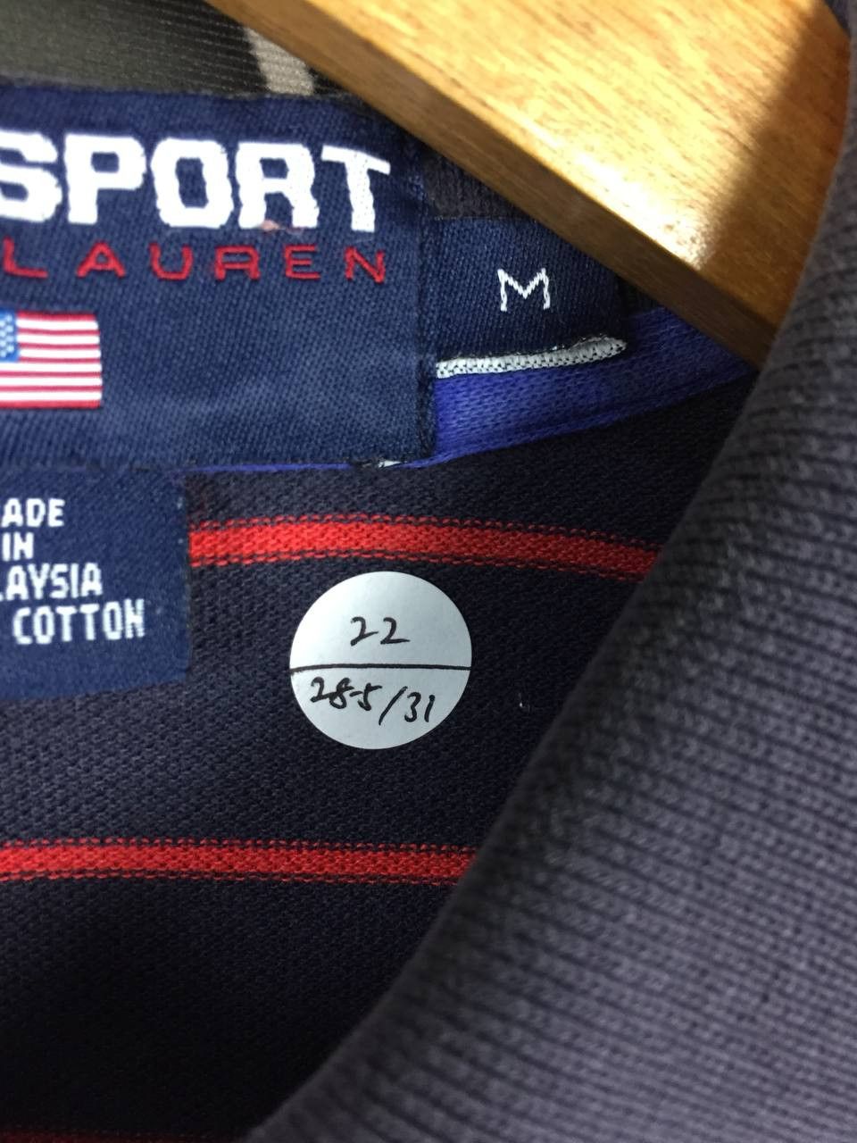 Polo Ralph Lauren Vtg Polo Sport Ralph Lauren Embroidered Logo Stripe Polo Tee Size US M / EU 48-50 / 2 - 11 Thumbnail