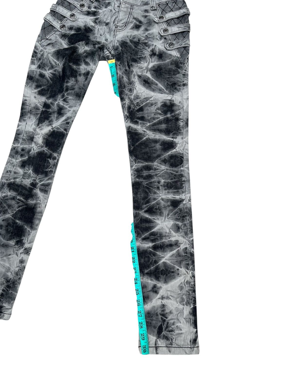Hysteric Glamour RHU Punk Bondage Acid Wash Scretchable Slim Jeans Size US 26 / EU 42 - 18 Thumbnail