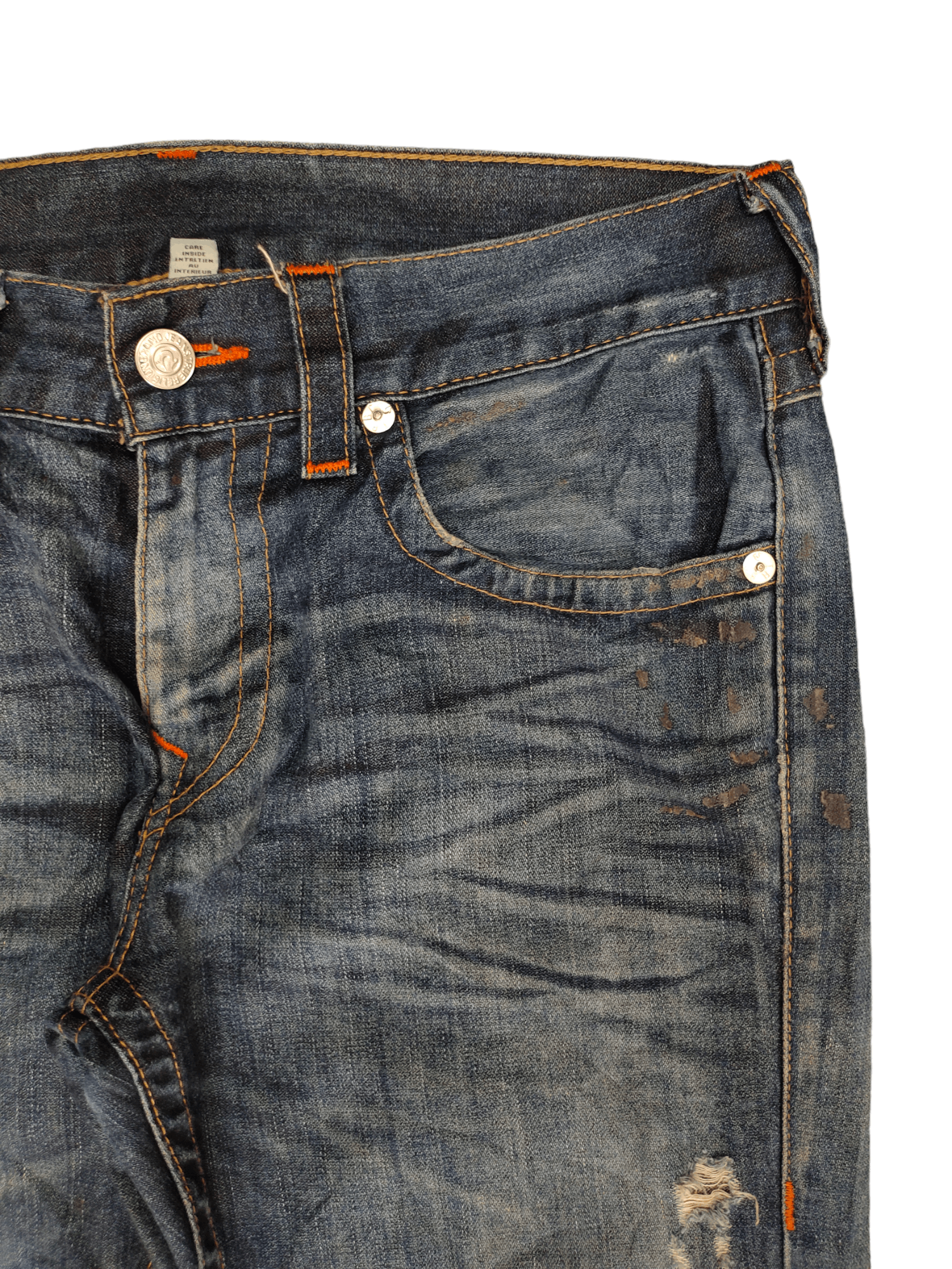 True Religion Vintage Y2k True Religion Skinny Distress Faded Denim Jeans Size US 32 / EU 48 - 11 Thumbnail