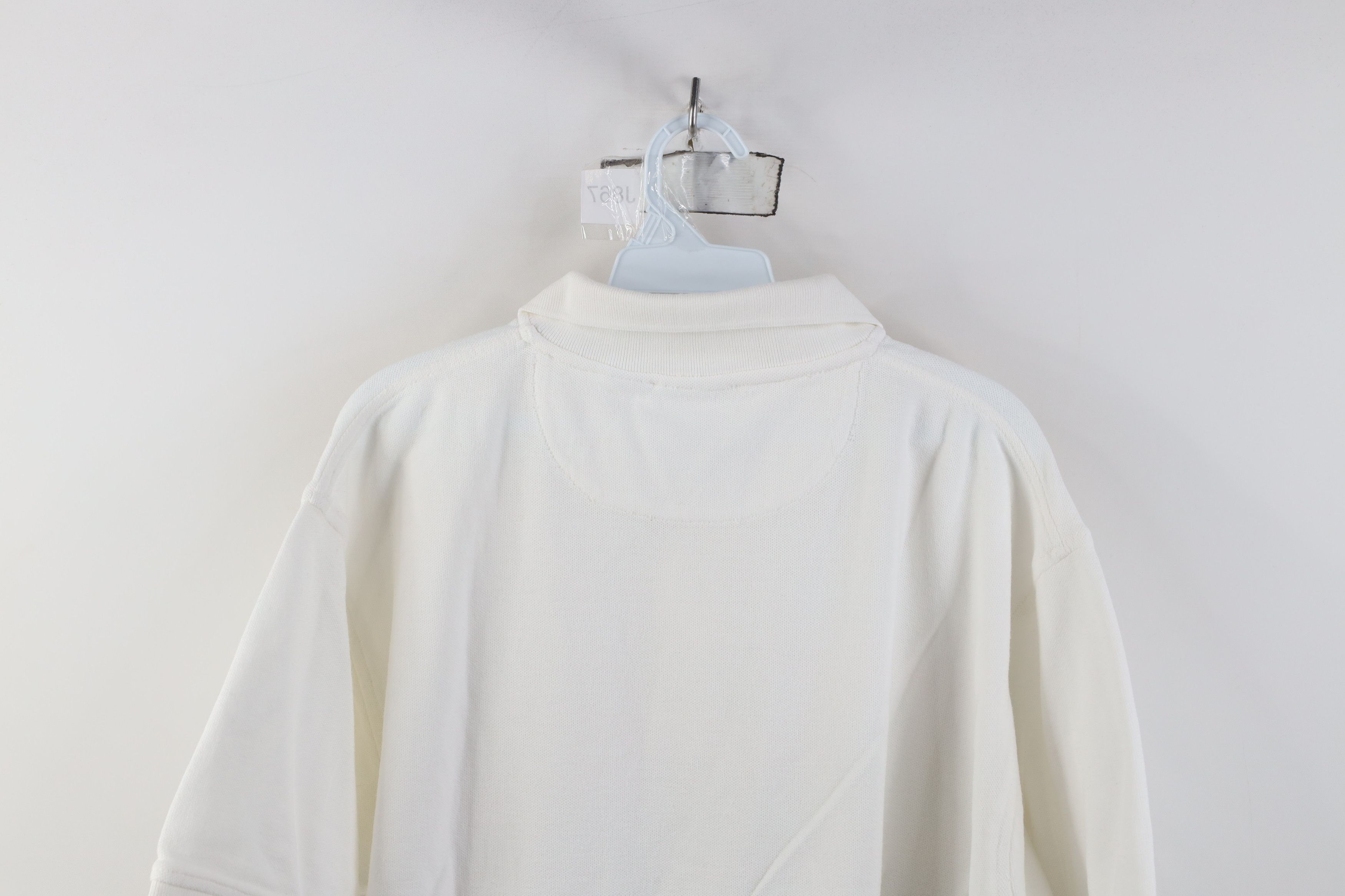 Reebok Vintage 90s Reebok Logo Pique Cotton Knit Golf Polo White Size US L / EU 52-54 / 3 - 12 Thumbnail