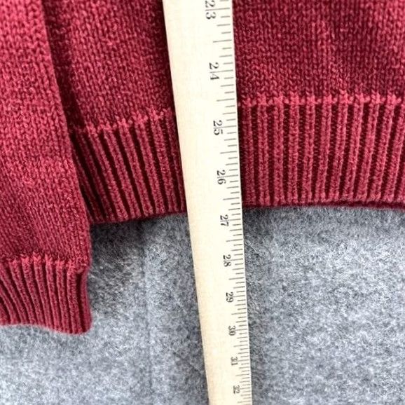 Izod VINTAGE Izod Sweater Men Small Red Pullover Crewneck Cotton Fleece Knitted Chunky Vtg Size US S / EU 44-46 / 1 - 7 Thumbnail