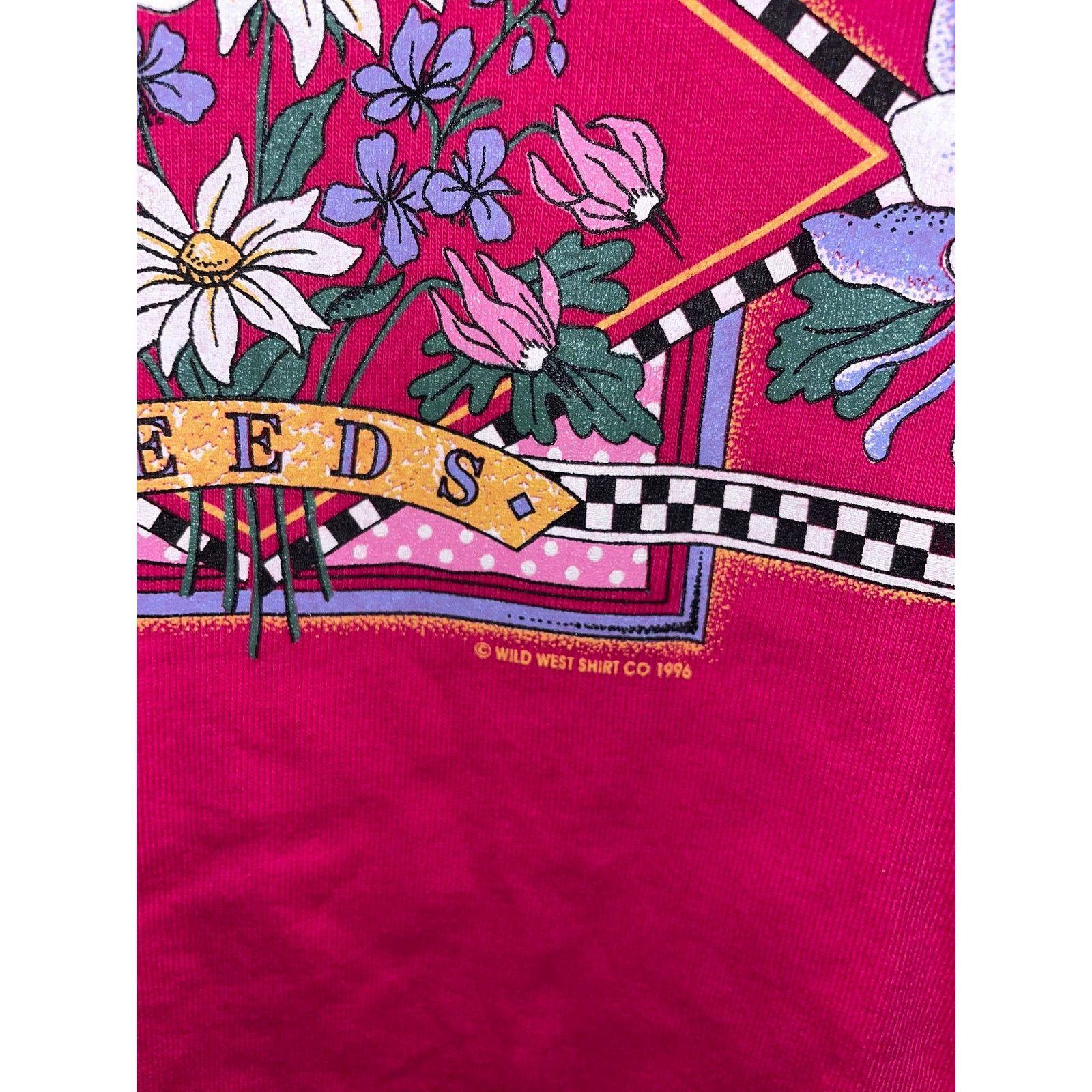 Vintage Womens Minnesota Pink Shirt Wildflowers Seed Tee Top 90s L Size L / US 10 / IT 46 - 5 Thumbnail