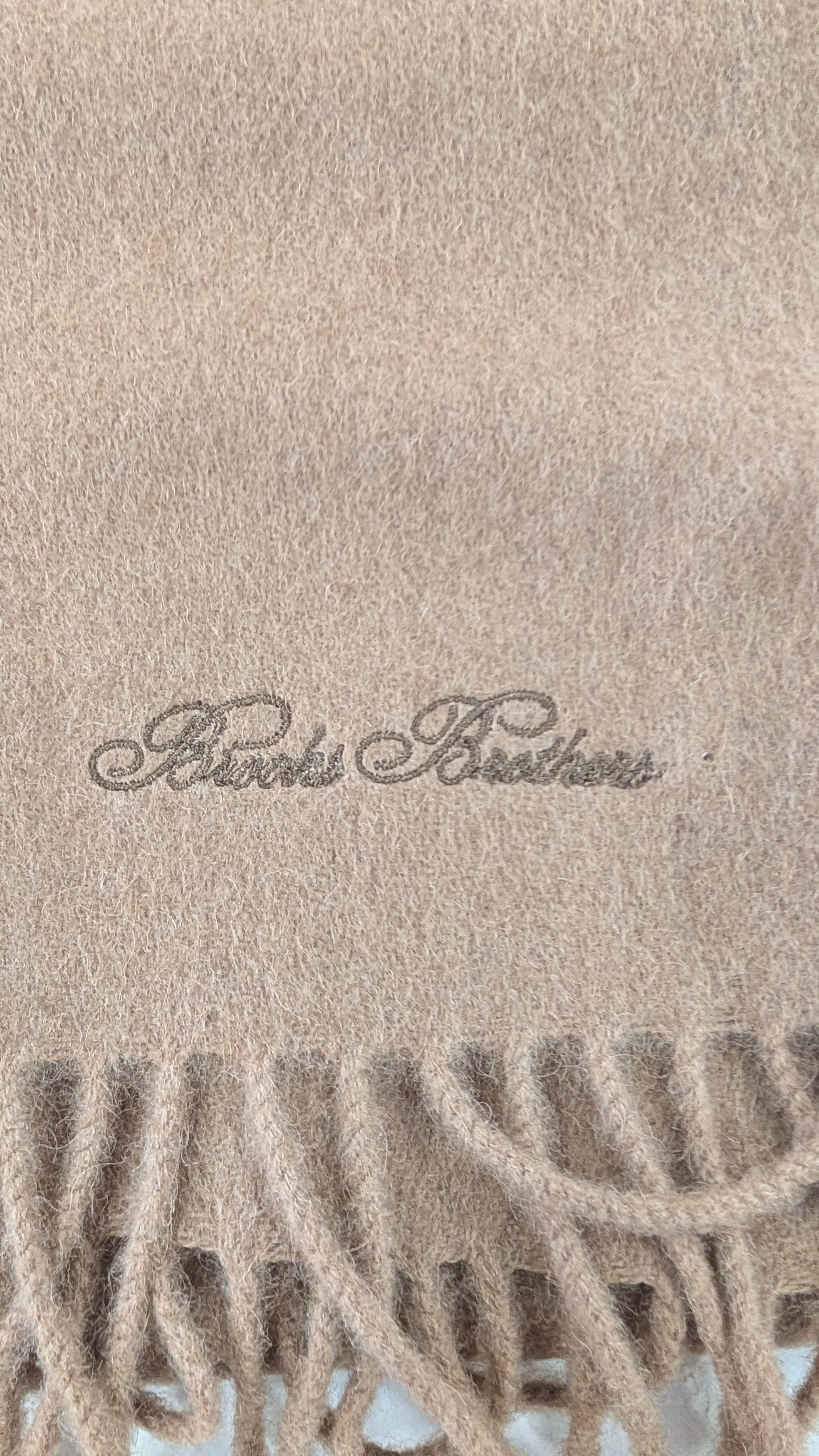 Brooks Brothers BROOKS BROTHERS Signature Camel Hair Scarf Size ONE SIZE - 2 Thumbnail