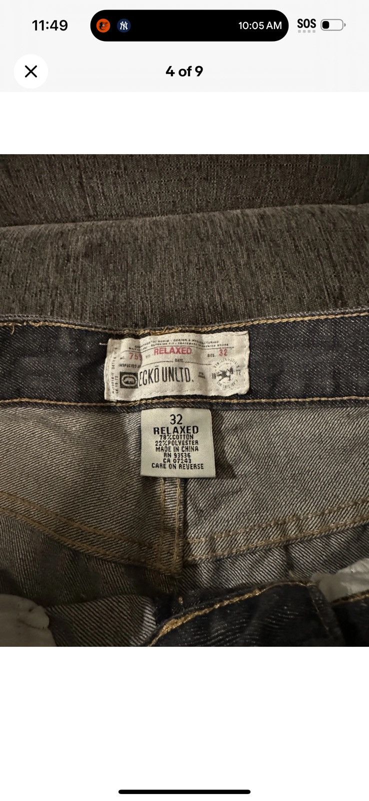 Ecko Unltd. Ecko Unltd Black Dark Raw Jorts Skater Punk Grunge Goth Size US 32 / EU 48 - 7 Thumbnail