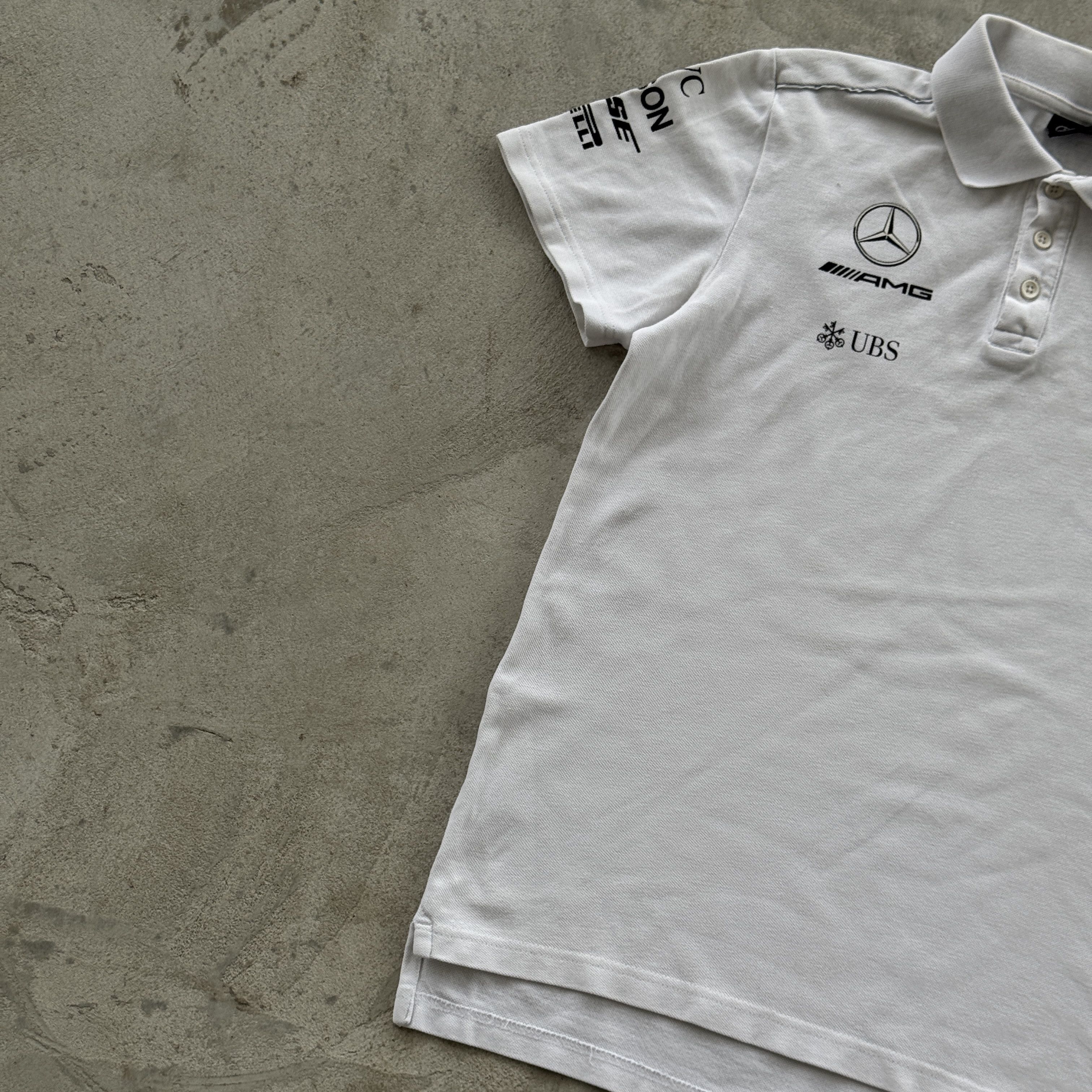 Mercedes-Benz Mercedes AMG Petronas F1 Team Polo Shirt Hugo Boss White S Size US S / EU 44-46 / 1 - 4 Thumbnail
