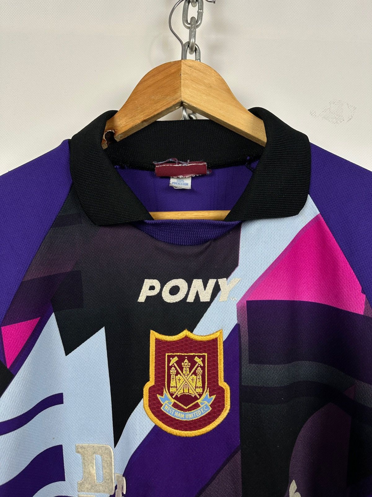 PONY 1997/99 Pony West Ham United Vintage Goalkeeper Rare Jersey Size US L / EU 52-54 / 3 - 6 Thumbnail