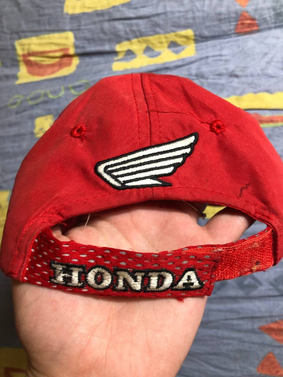 Honda × Vintage Vintage Racing Honda Leather Cap Hat Big Logo Nascar Y2K Size ONE SIZE - 4 Thumbnail