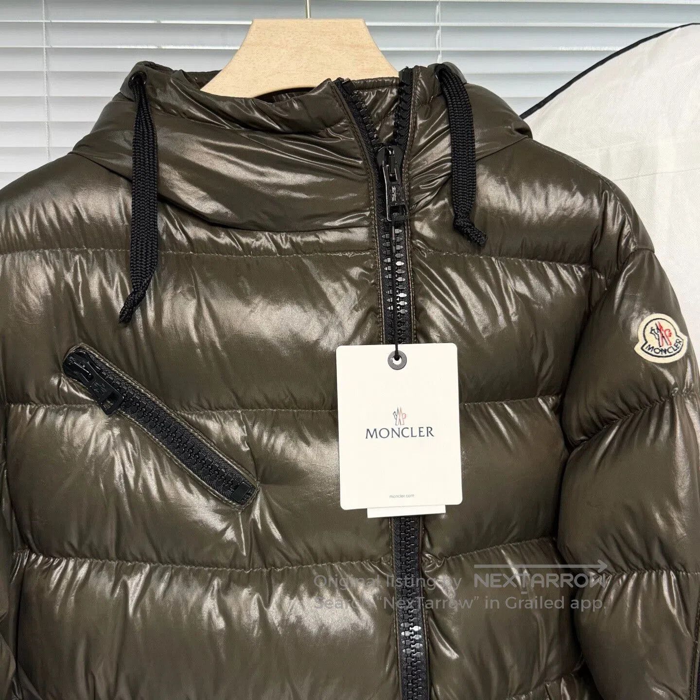 Moncler moncler down jacket with hood and logo. Size US M / EU 48-50 / 2 - 3 Thumbnail