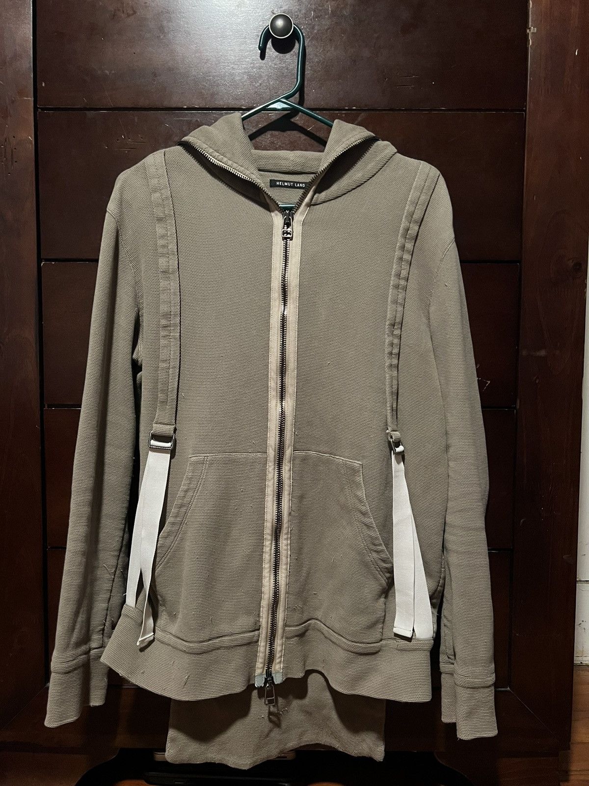 ★HELMUT LANG★ジップフーディー Helmut Lang Cotton Fleece Zip-Up Hoodie | HELMUTLANG.COM