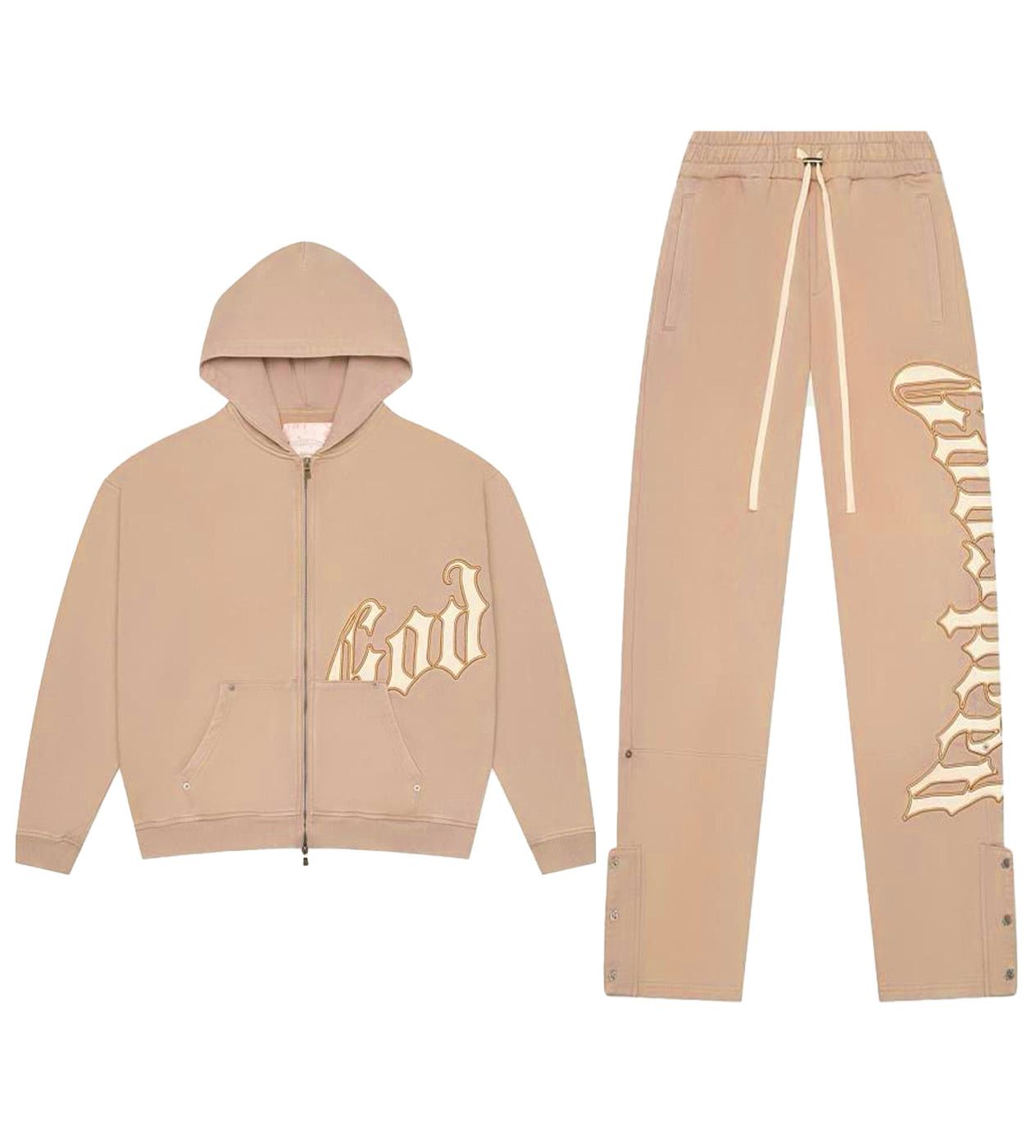 Godspeed OG Logo Sweatsuit V2 Sand Size US XL / EU 56 / 4 - 1 Thumbnail