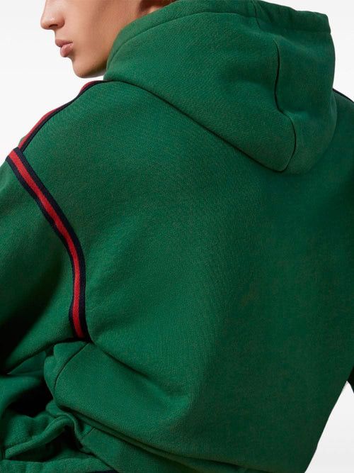Gucci o1loc1c0925 Cotton Jersey Hooded Sweatshirt in Green Size US XL / EU 56 / 4 - 3 Thumbnail