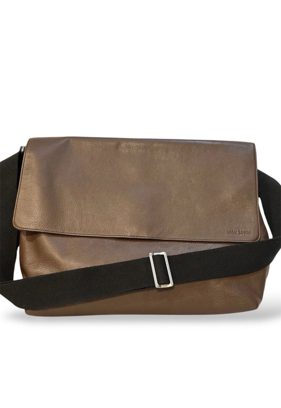 Jack Spade Jack Spade Brown Leather Messenger Bag – Laptop Briefcase Size ONE SIZE - 1 Thumbnail