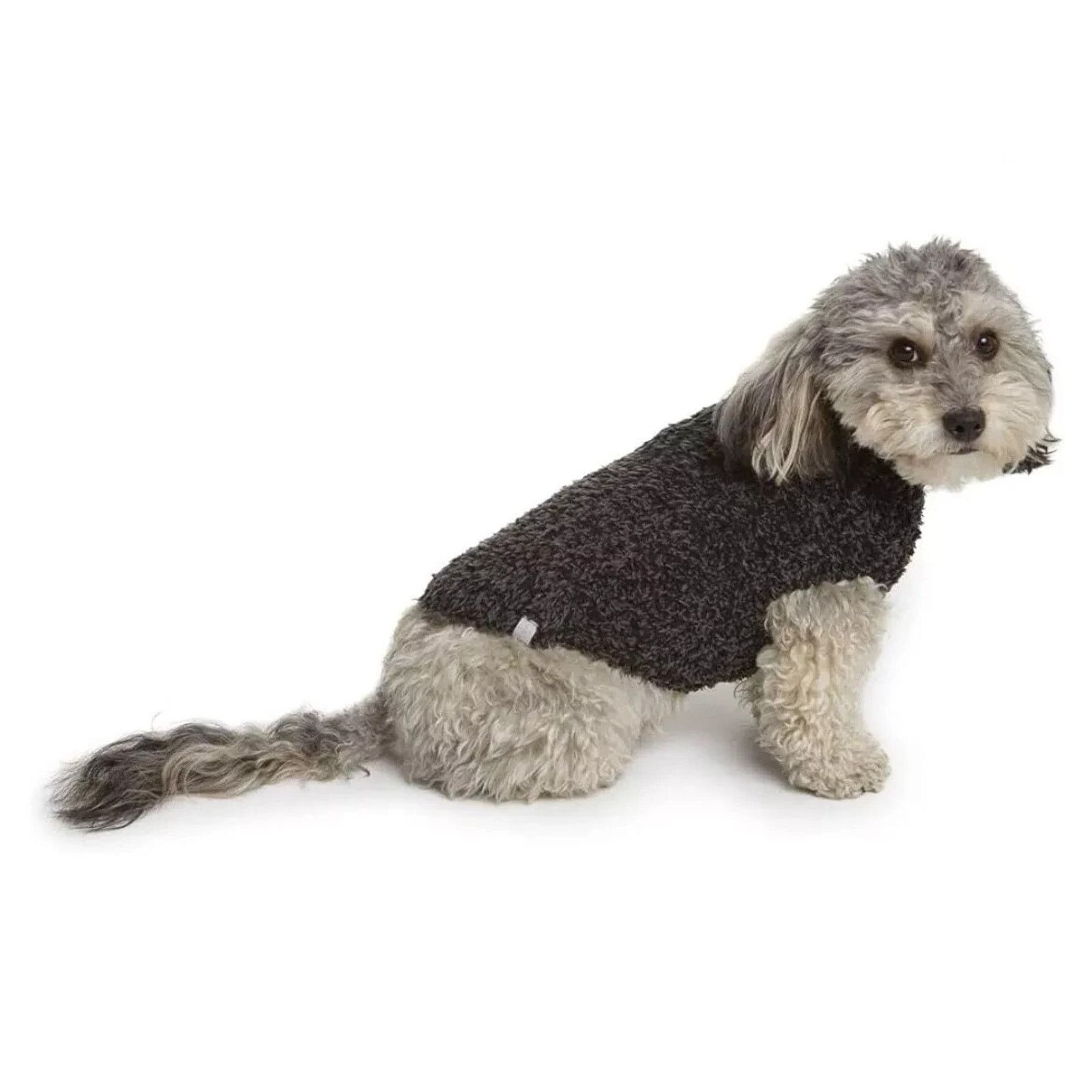 Carbon Barefoot Dreams CozyChic Ribbed Pet Sweater Black L A532967 Size L / US 10 / IT 46 - 1 Thumbnail