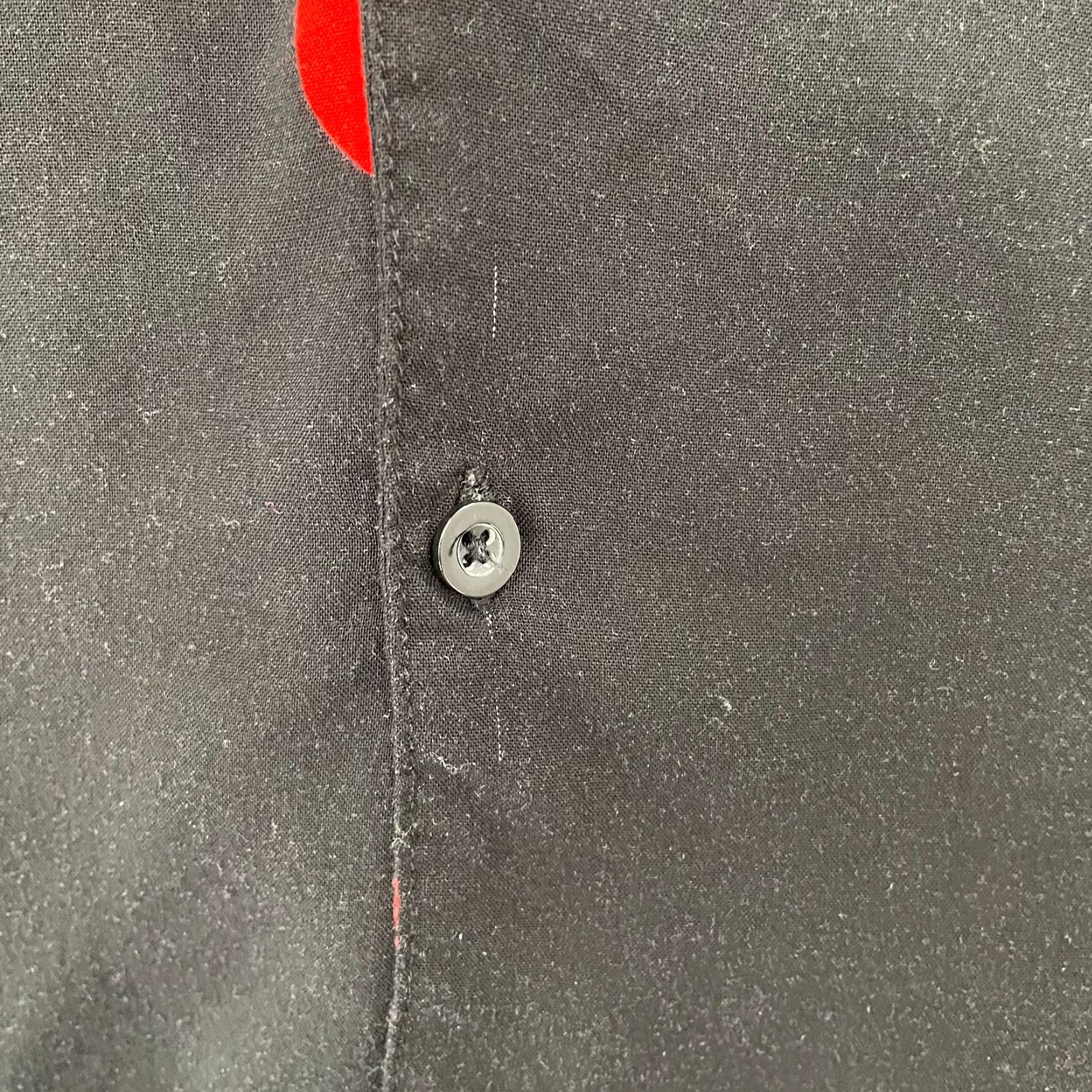 Vintage Keith Haring Shirt Adult Small Black Red Heart Face Print Button Up Rayon Mens S Size US S / EU 44-46 / 1 - 7 Thumbnail