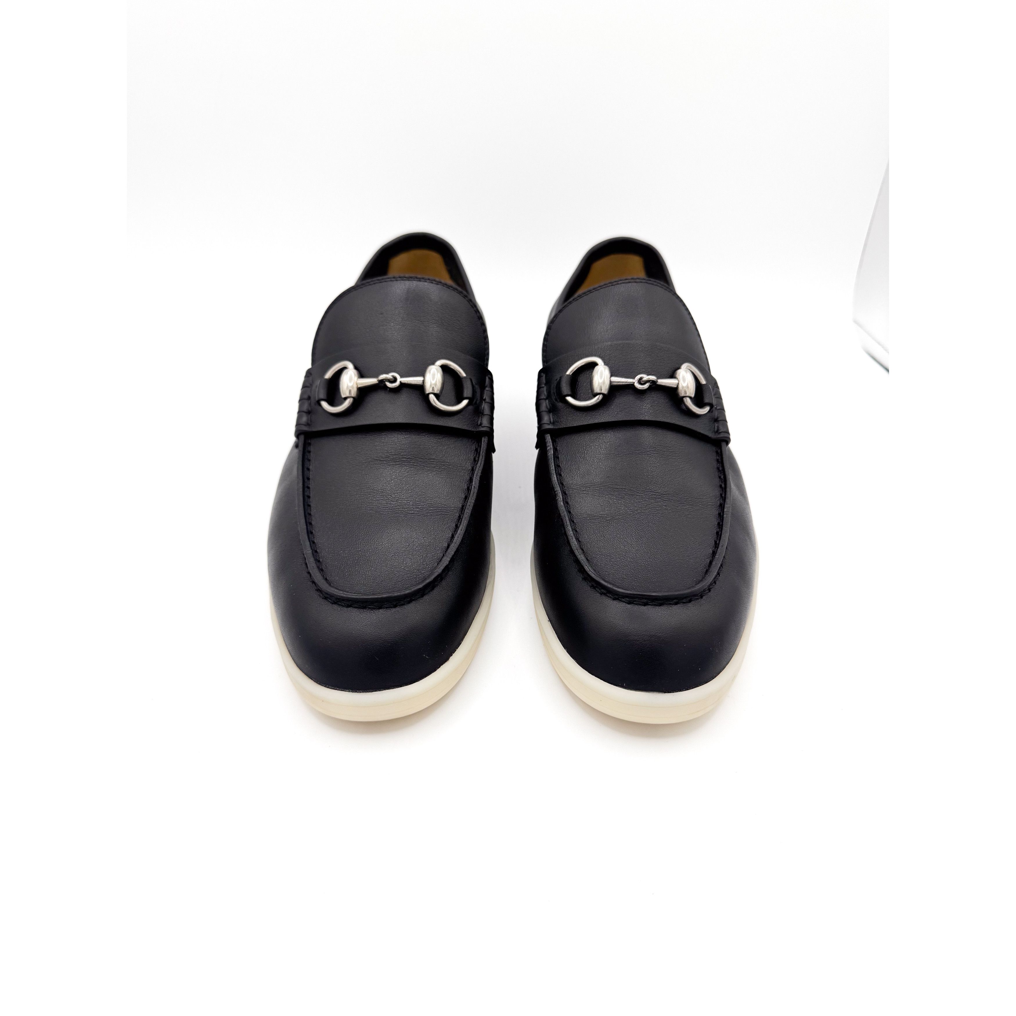 Gucci Gucci Konrad Horsebit Black Leather Loafers Size US 9 / EU 42 - 17 Thumbnail