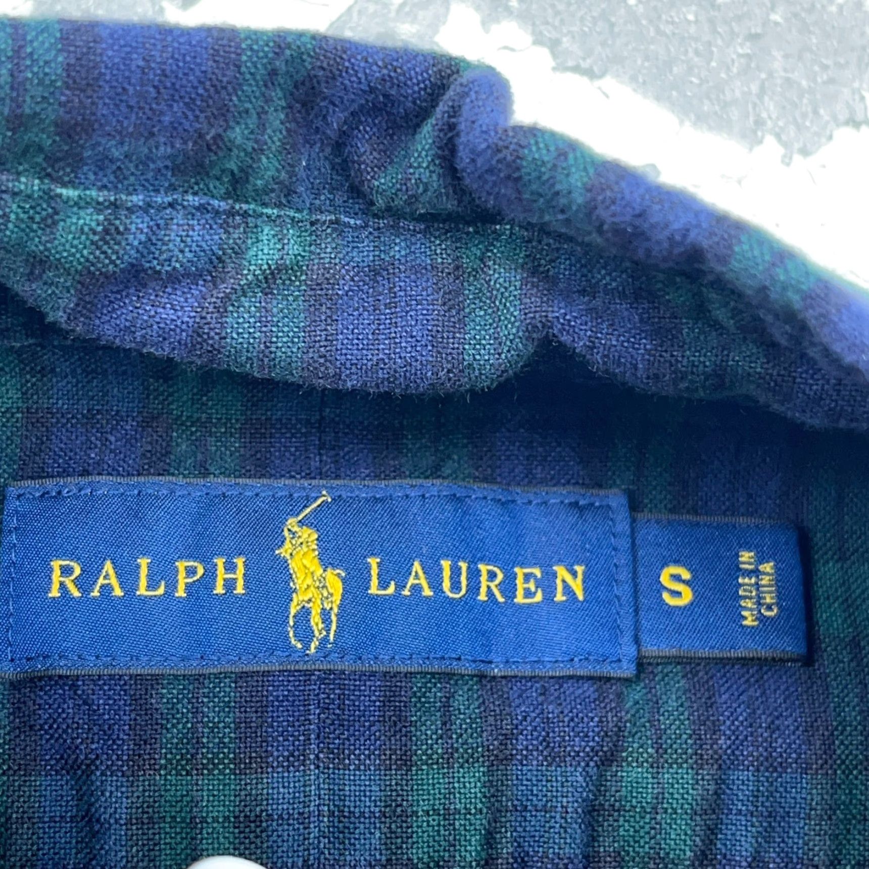 Ralph Lauren Ralph Lauren Shirt Men Small Button-Up Green Blue Blackwatch Plaid Adult Size US S / EU 44-46 / 1 - 5 Thumbnail