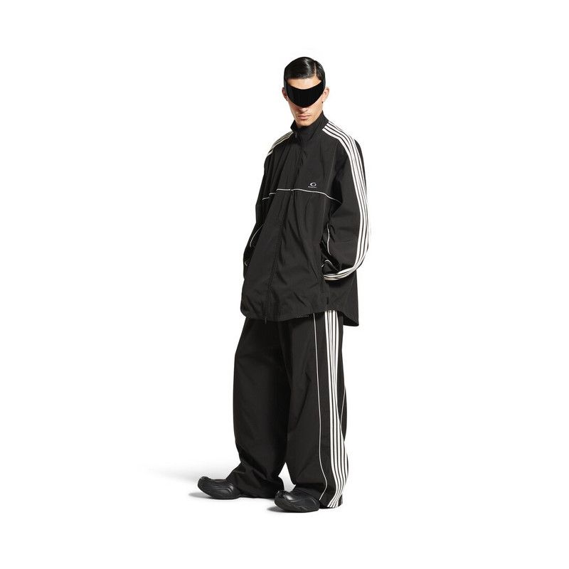 Balenciaga o1tr1nto0526 Large Tracksuit Jacket in Black/White Size US M / EU 48-50 / 2 - 2 Thumbnail
