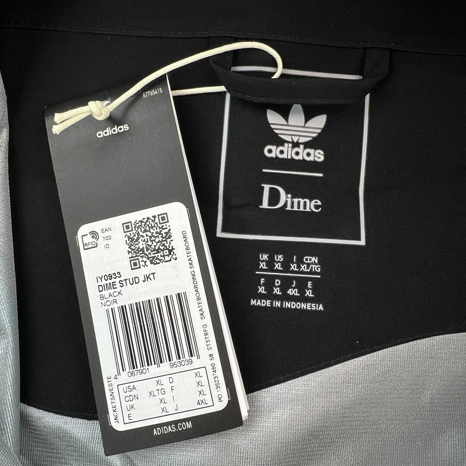 Adidas Adidas x Dime Studded Gore-Tex Black Jacket Size US XL / EU 56 / 4 - 5 Thumbnail