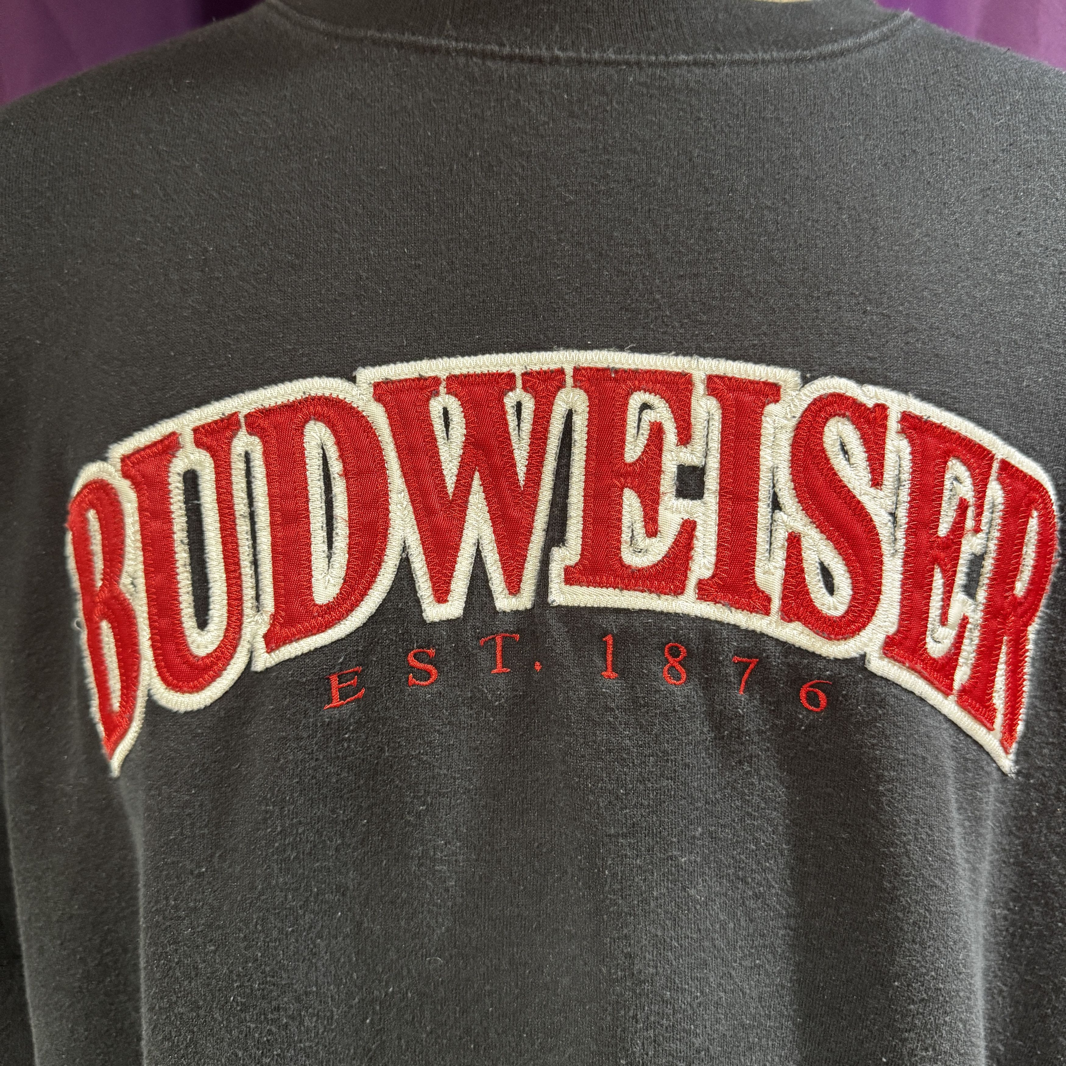 Jansport Budweiser Spellout Crewneck Sweatshirt Size US XL / EU 56 / 4 - 2 Thumbnail