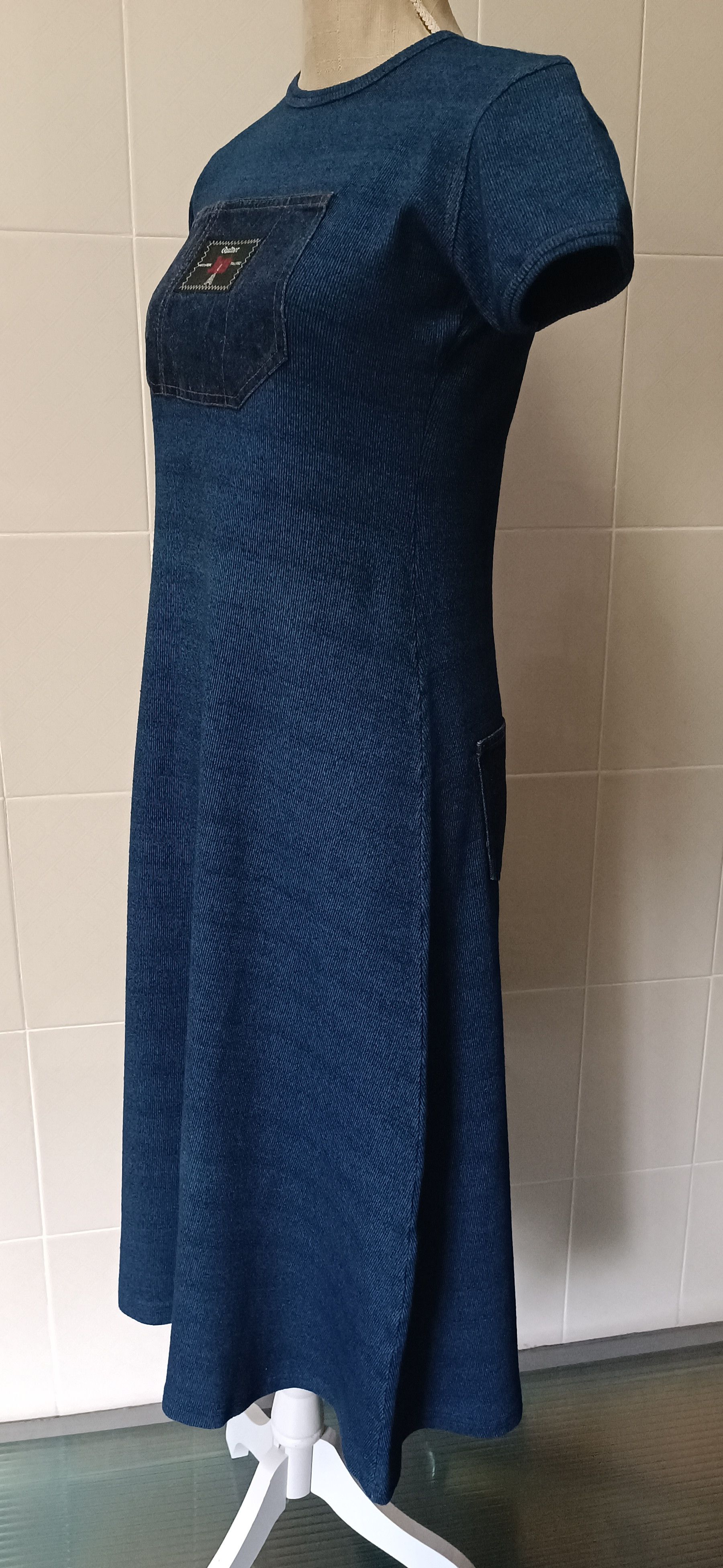 Jean Paul Gaultier 90's - Gaultier Jeans Denim pockets - maxi dress Size M / US 6-8 / IT 42-44 - 9 Thumbnail