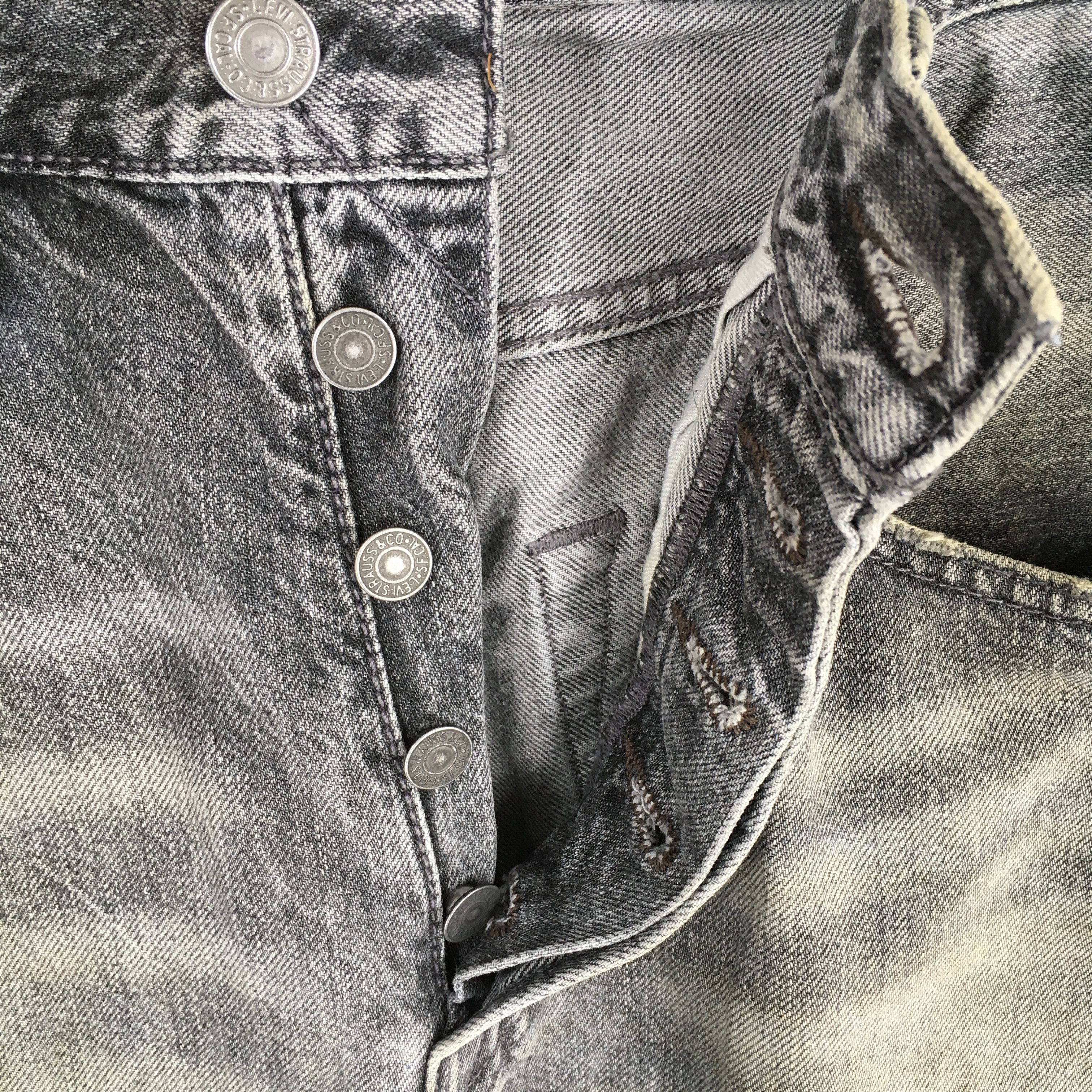 Levi's Size 30x30 Vintage Y2K Levi's 501 Faded Black Jeans S702 Size US 30 / EU 46 - 6 Thumbnail