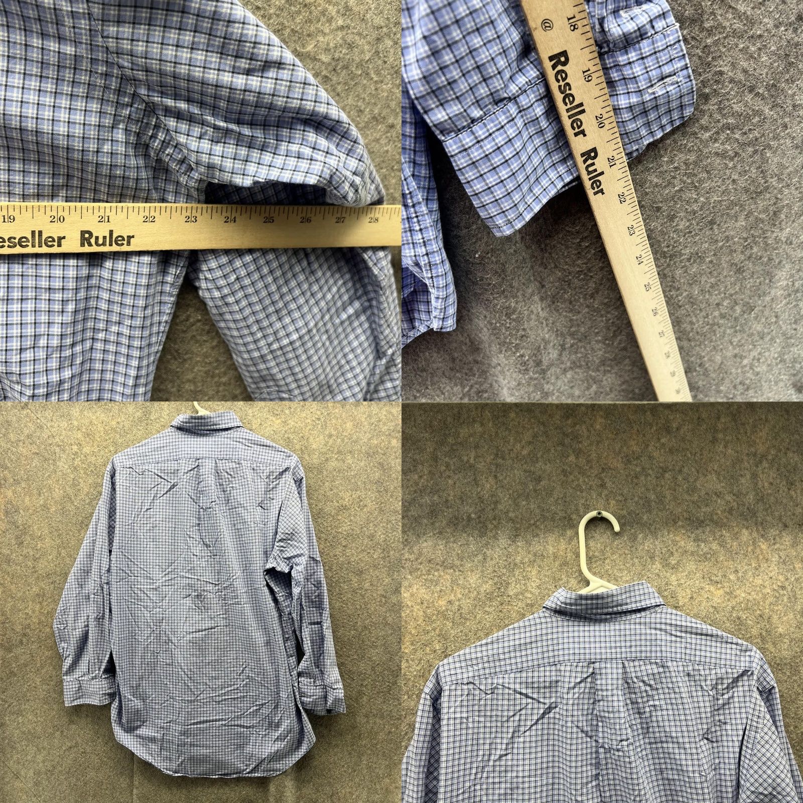 Ralph Lauren Ralph Lauren Shirt Men 15 32/33 Plaid Blue Casual Button-Down Yarmouth Vintage Size US M / EU 48-50 / 2 - 8 Thumbnail