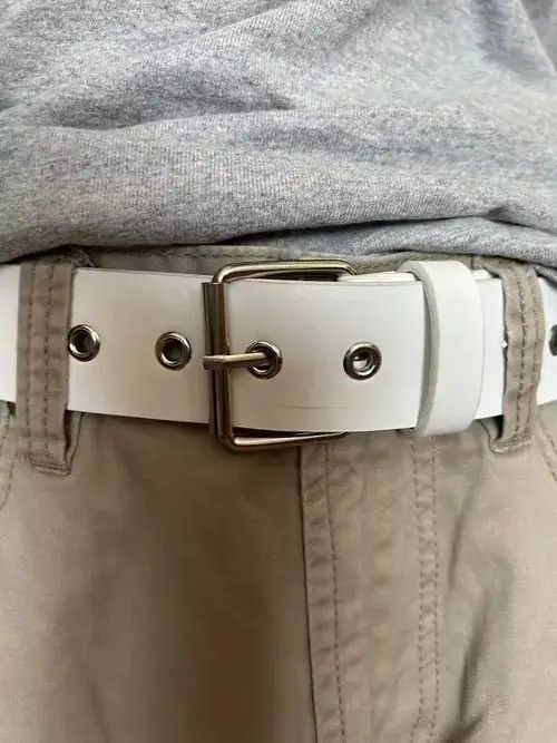 Japanese Brand Star Studded Belt (white) Size ONE SIZE - 3 Thumbnail