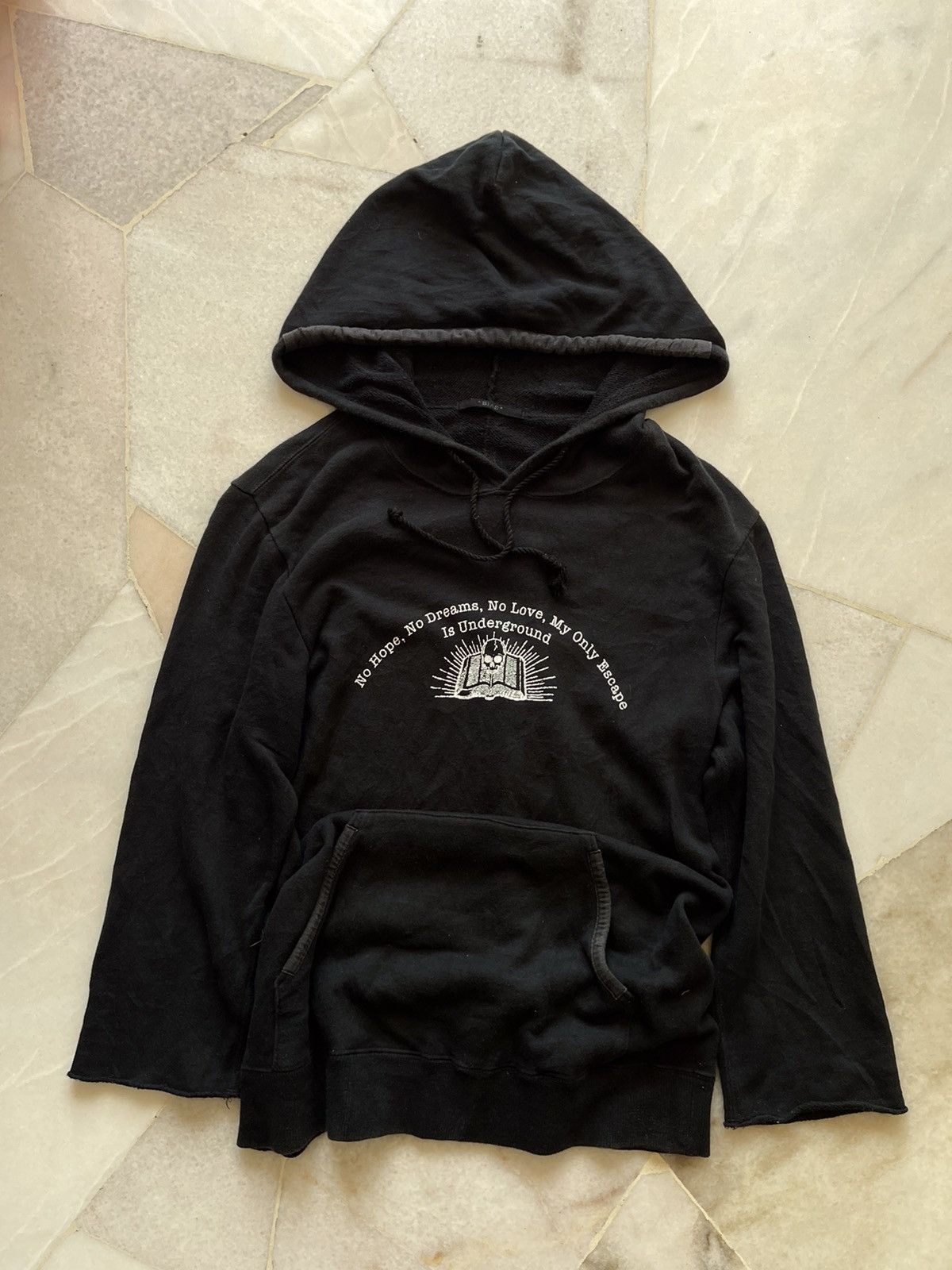 If Six Was Nine × Japanese Brand × Le Grande Bleu (L.G.B.) Bias ‘ NoHopeNoDreamsNoLove’ Hoodie Size US M / EU 48-50 / 2 - 2 Thumbnail