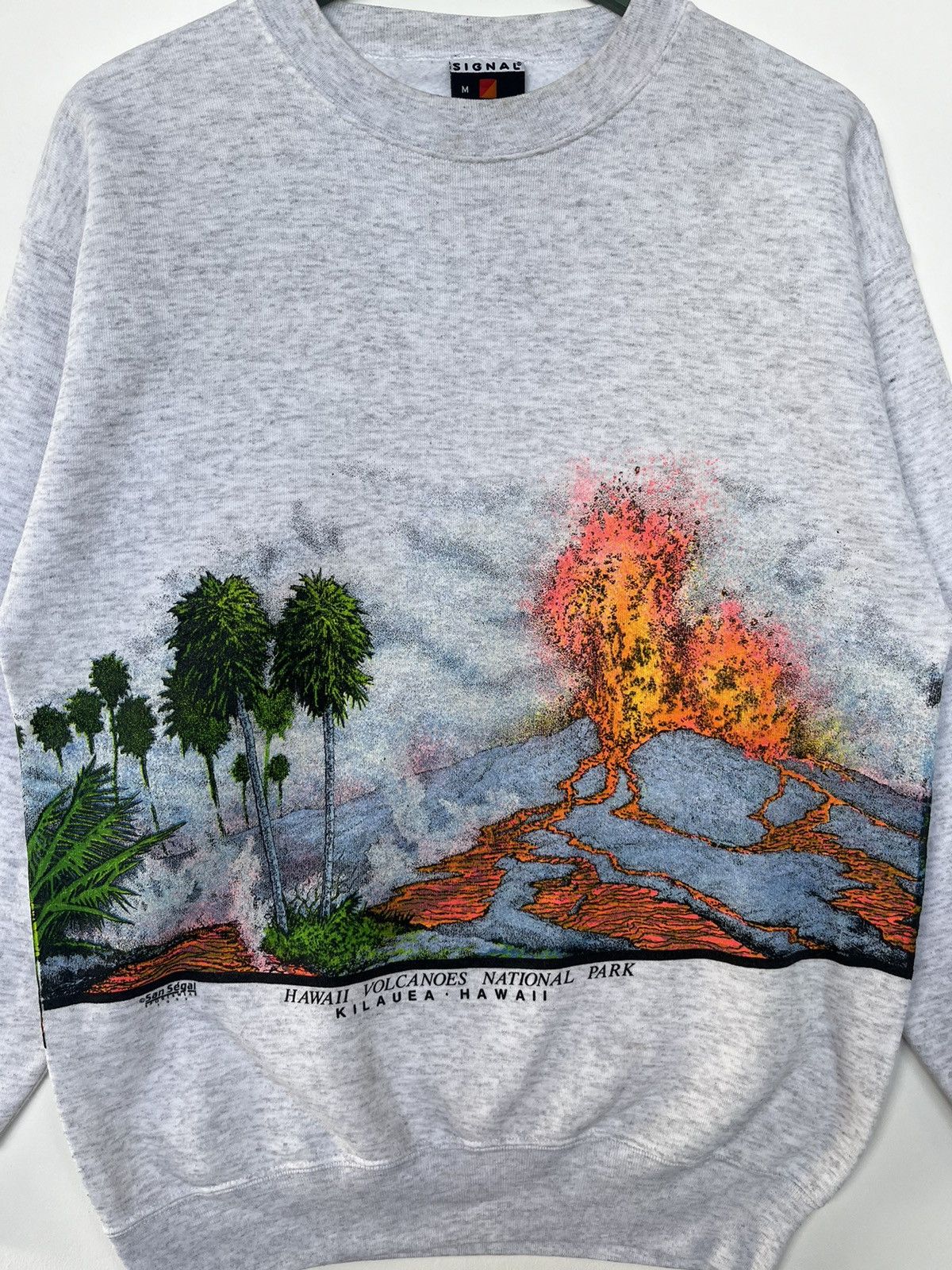 Signal Sport Vintage 1989 Hawaii Volcanoes National Park Sweatshirt Size US M / EU 48-50 / 2 - 3 Thumbnail