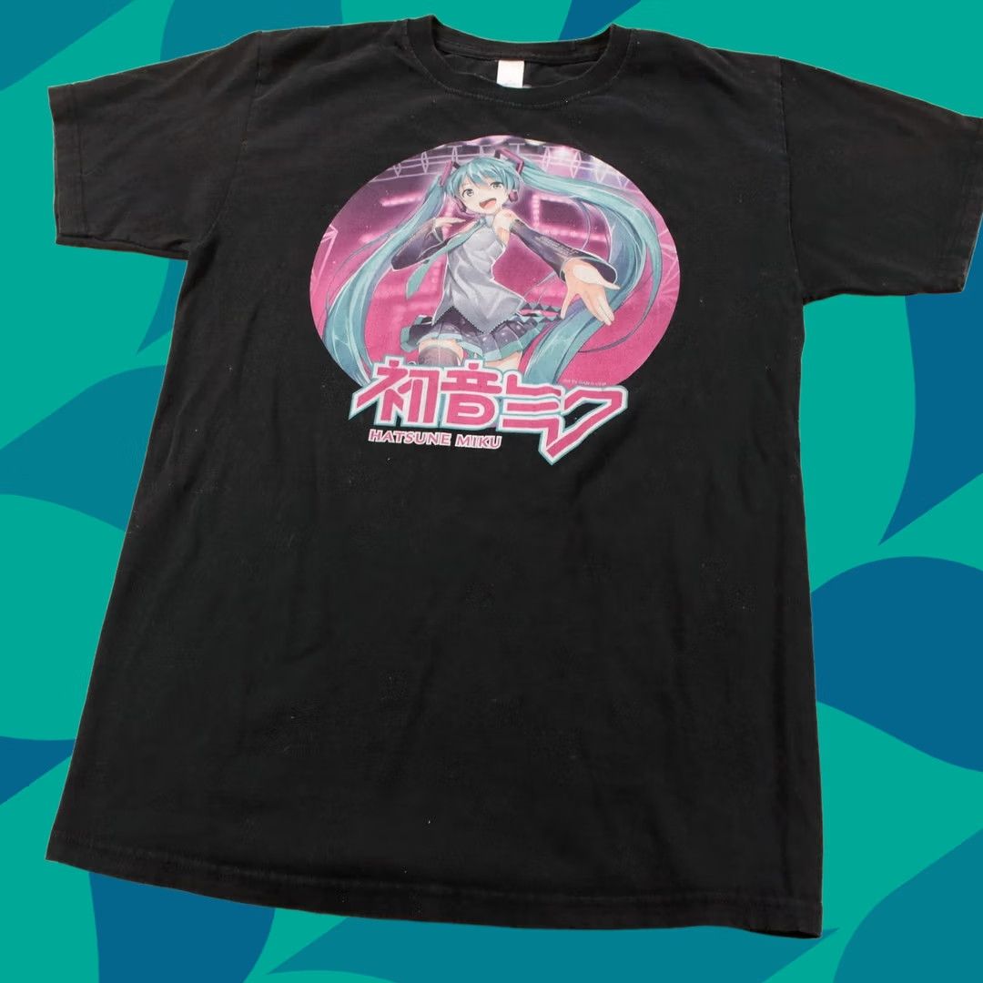Vintage Hatsune Miku T-Shirt SMALL y2k vocaloid software voicebank anime Womens Size S / US 4 / IT 40 - 1 Thumbnail