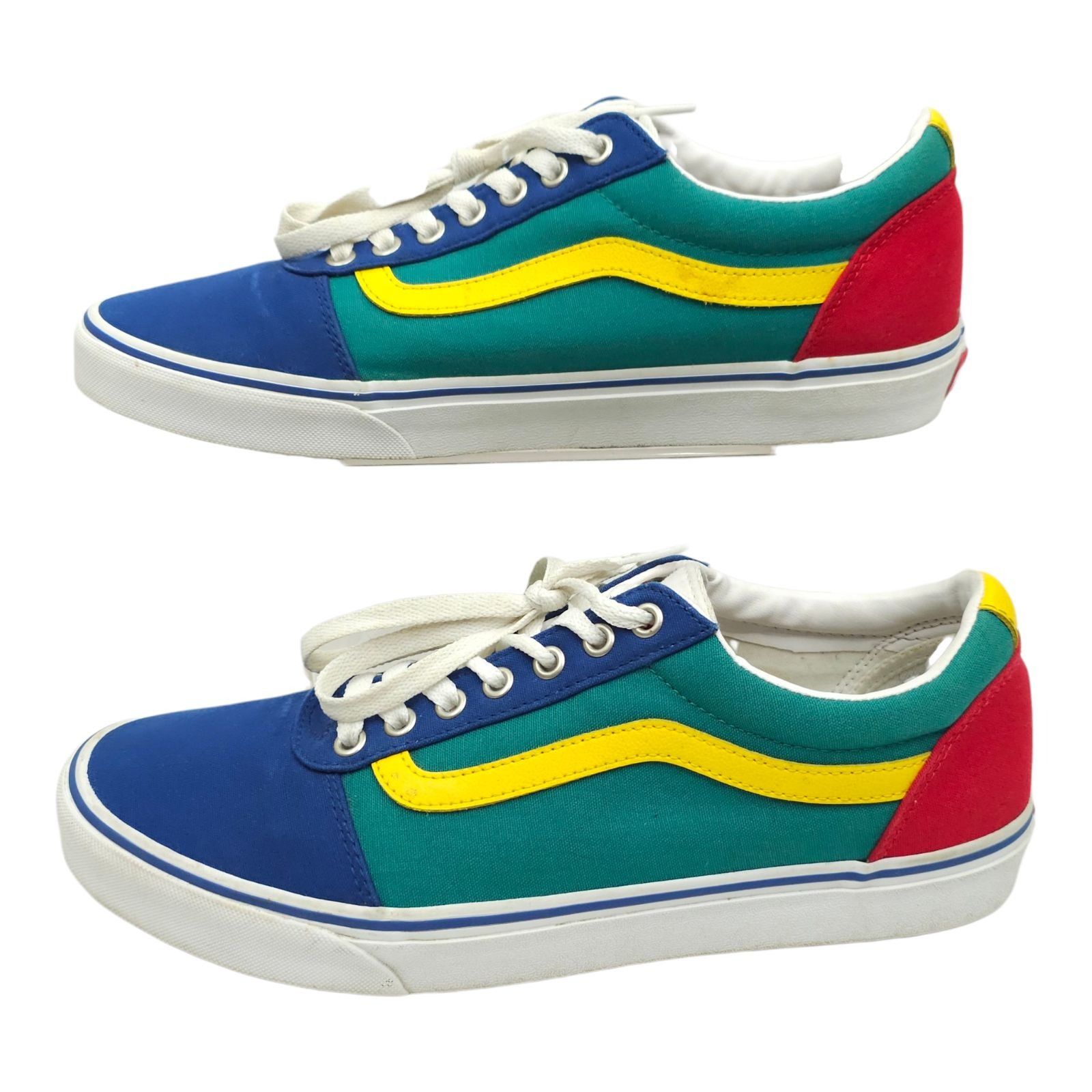 Vans Vans Ward Multi-Color Canvas Sneakers Mens 11 Primary Colors Size US 11 / EU 44 - 12 Thumbnail