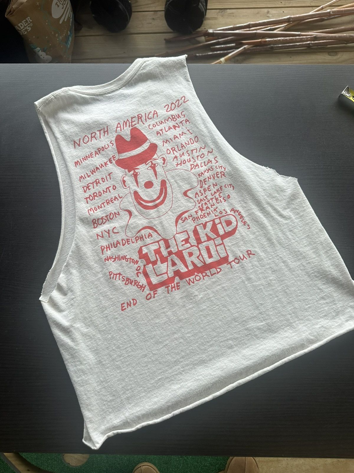 Other The Kid Laroi TKL Merch Tee Shirt Cutoff Tank Size M Concert Size US M / EU 48-50 / 2 - 6 Thumbnail