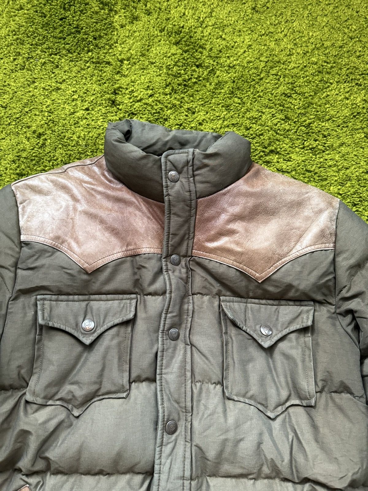 Designer × Penfield Penfield leather shoulders puffer down jacket Size US M / EU 48-50 / 2 - 7 Thumbnail